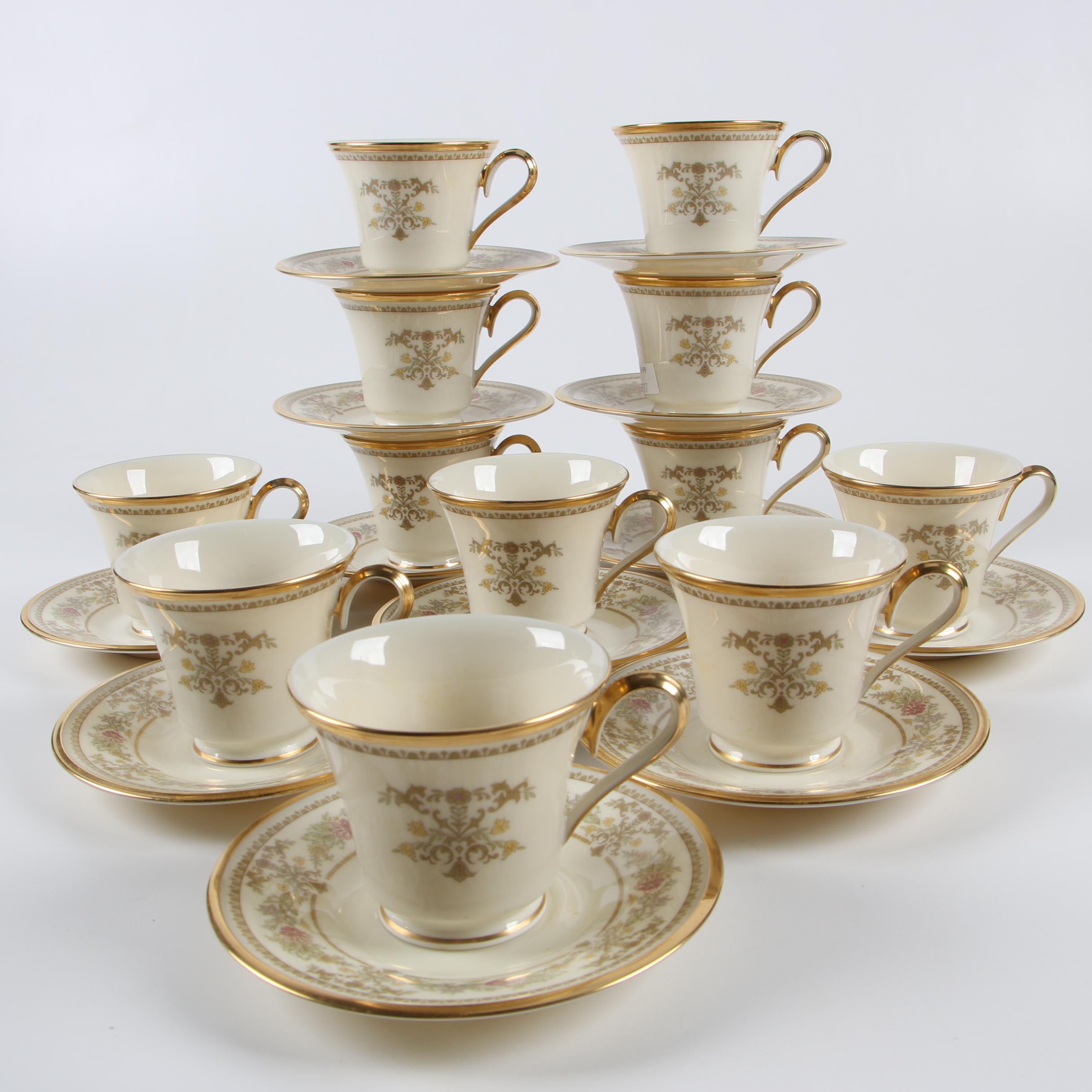 Lenox "Castle Garden" Bone China Dinnerware, Late 20th Century