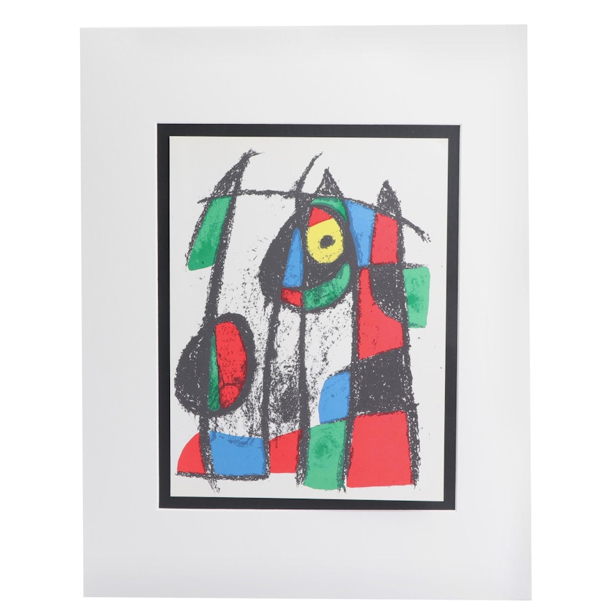 Joan Miró Color Lithograph from "Miró Lithographs II"