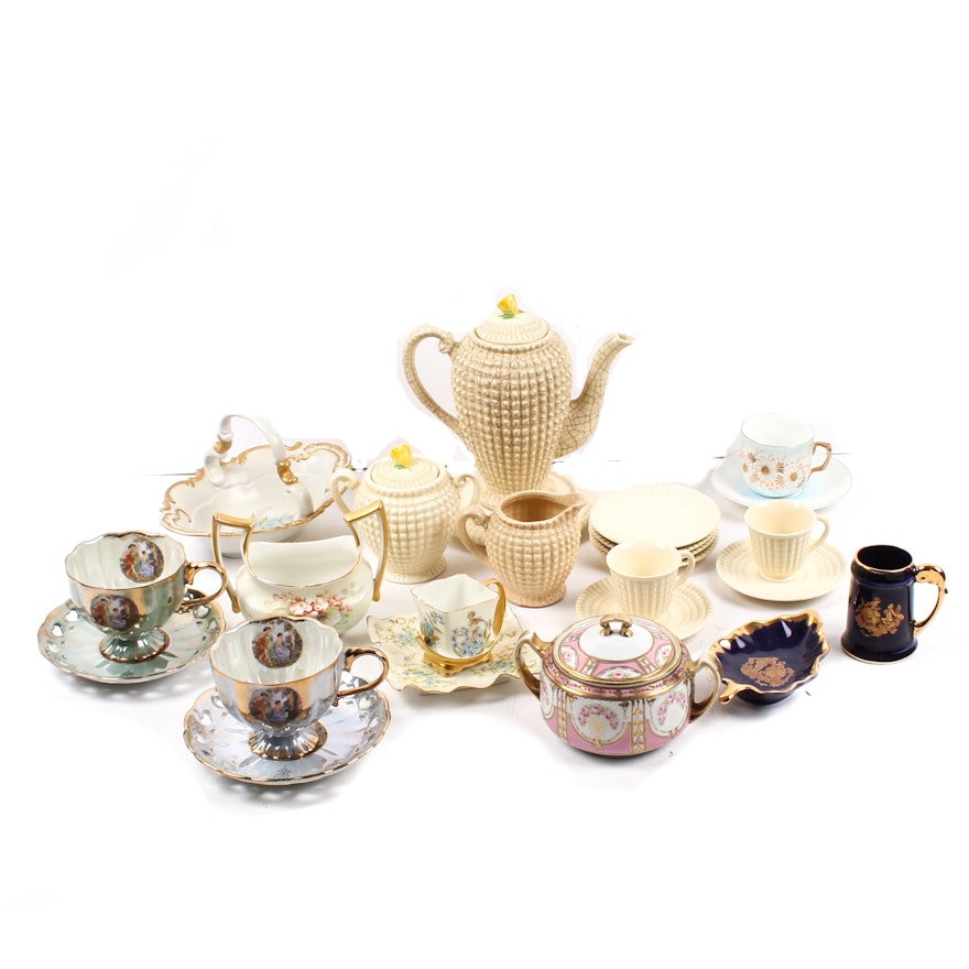 Tea Pots, Mugs, and Cups Assortment