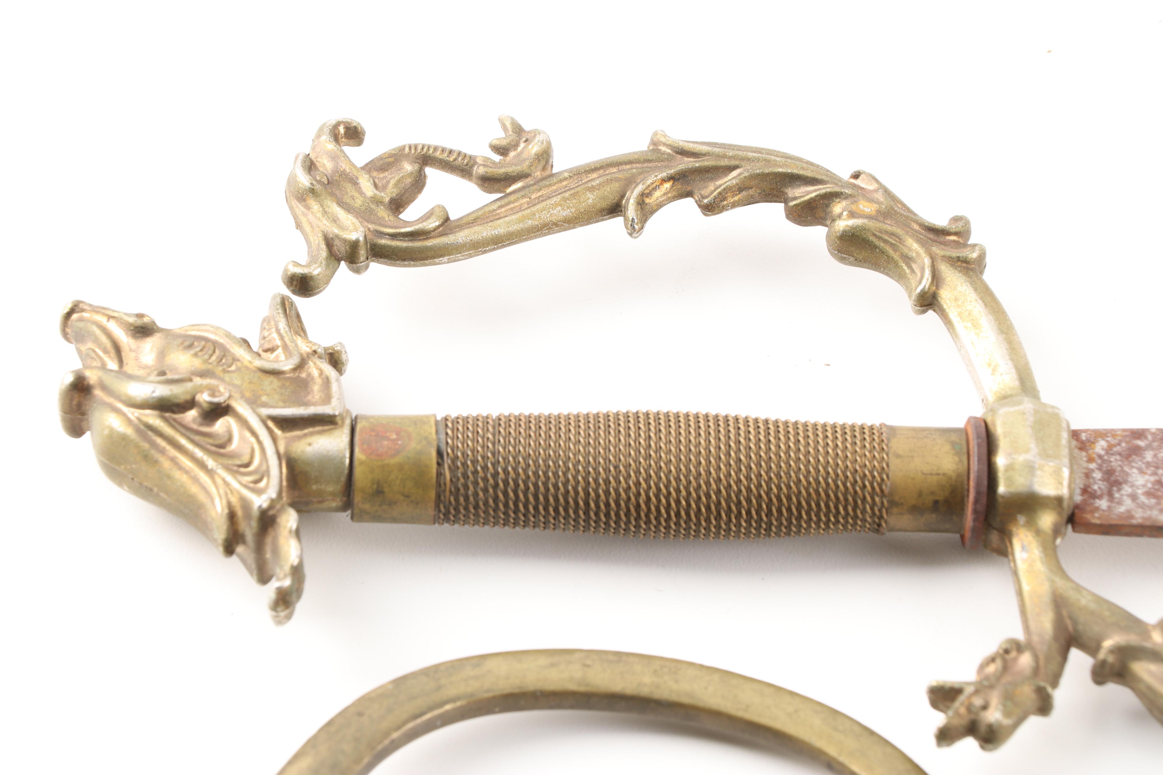 Continental Style Briquet Sabres and Dragon-Hilted Fantasy Sword