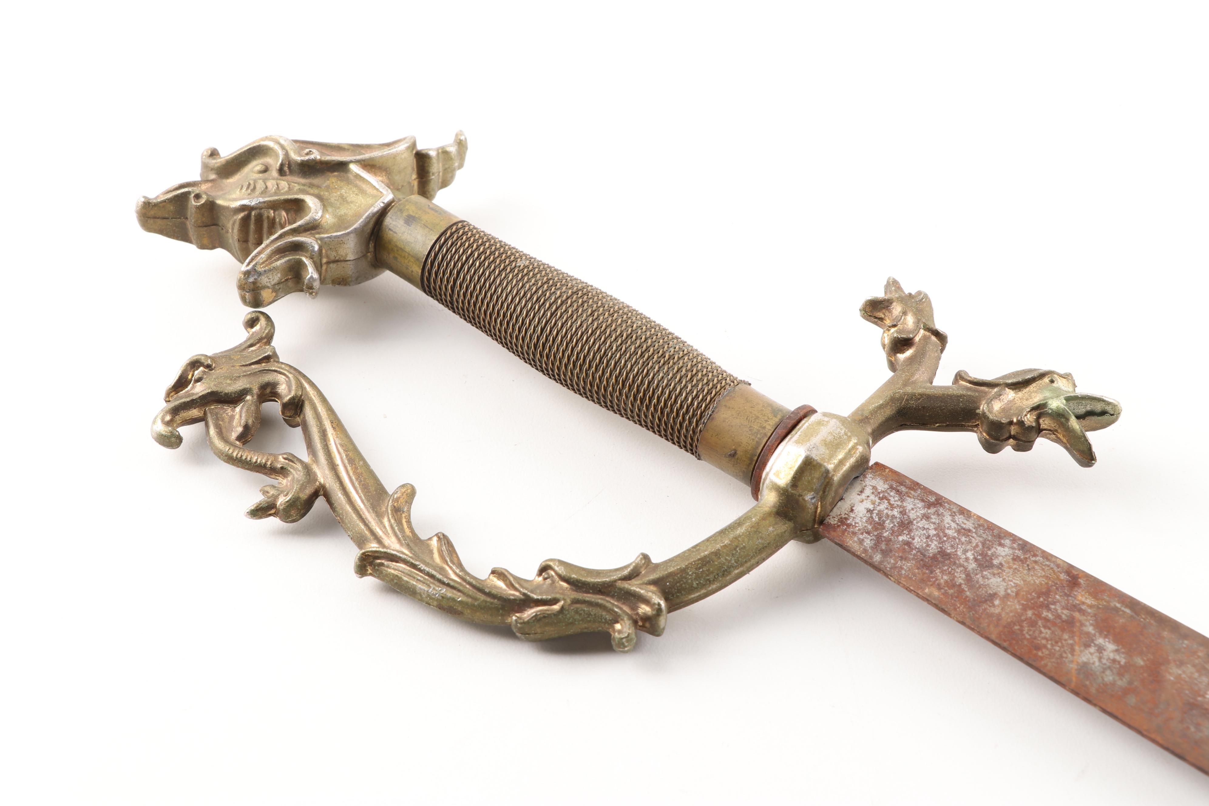 Continental Style Briquet Sabres and Dragon-Hilted Fantasy Sword
