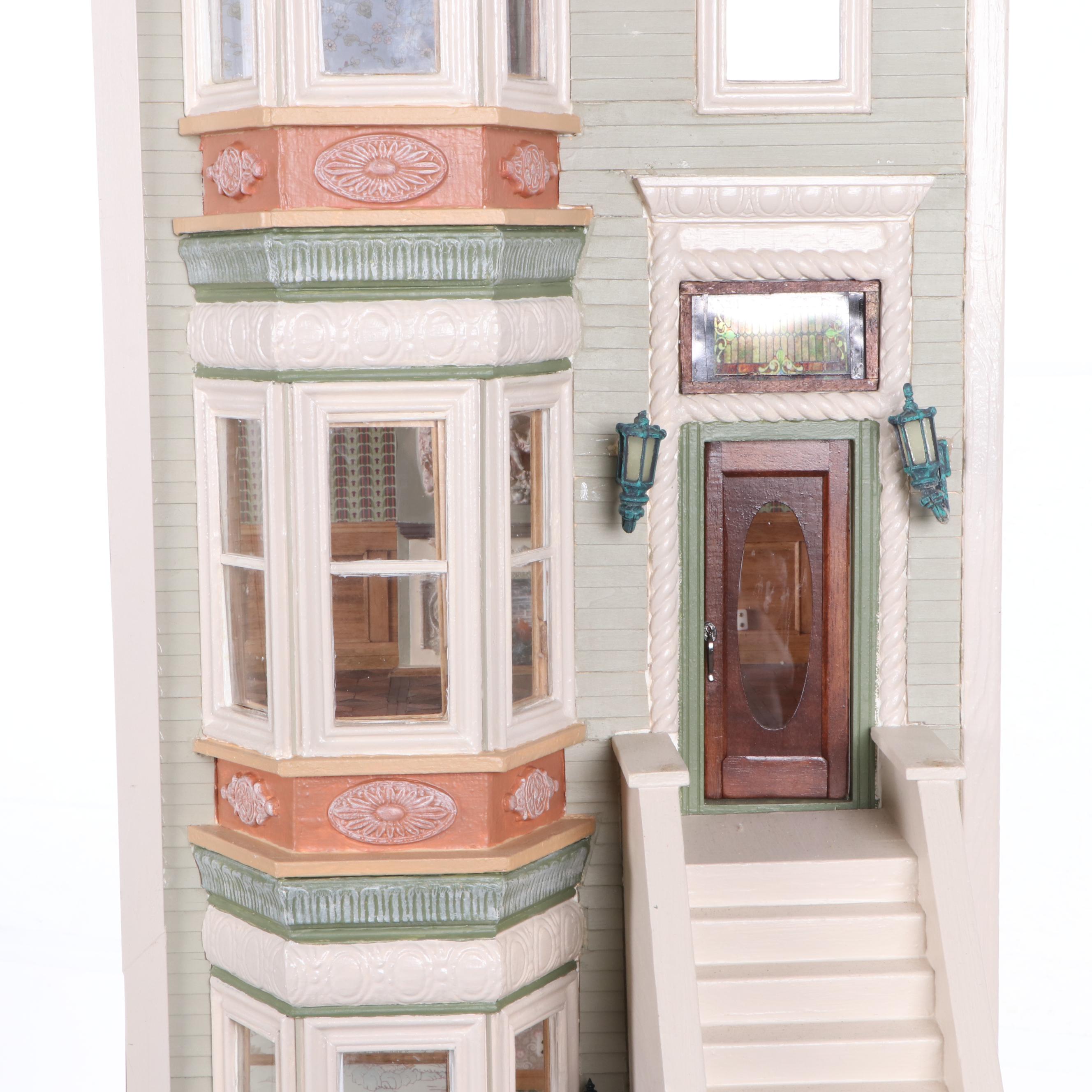"San Francisco Row" Electrified Dollhouse Miniature