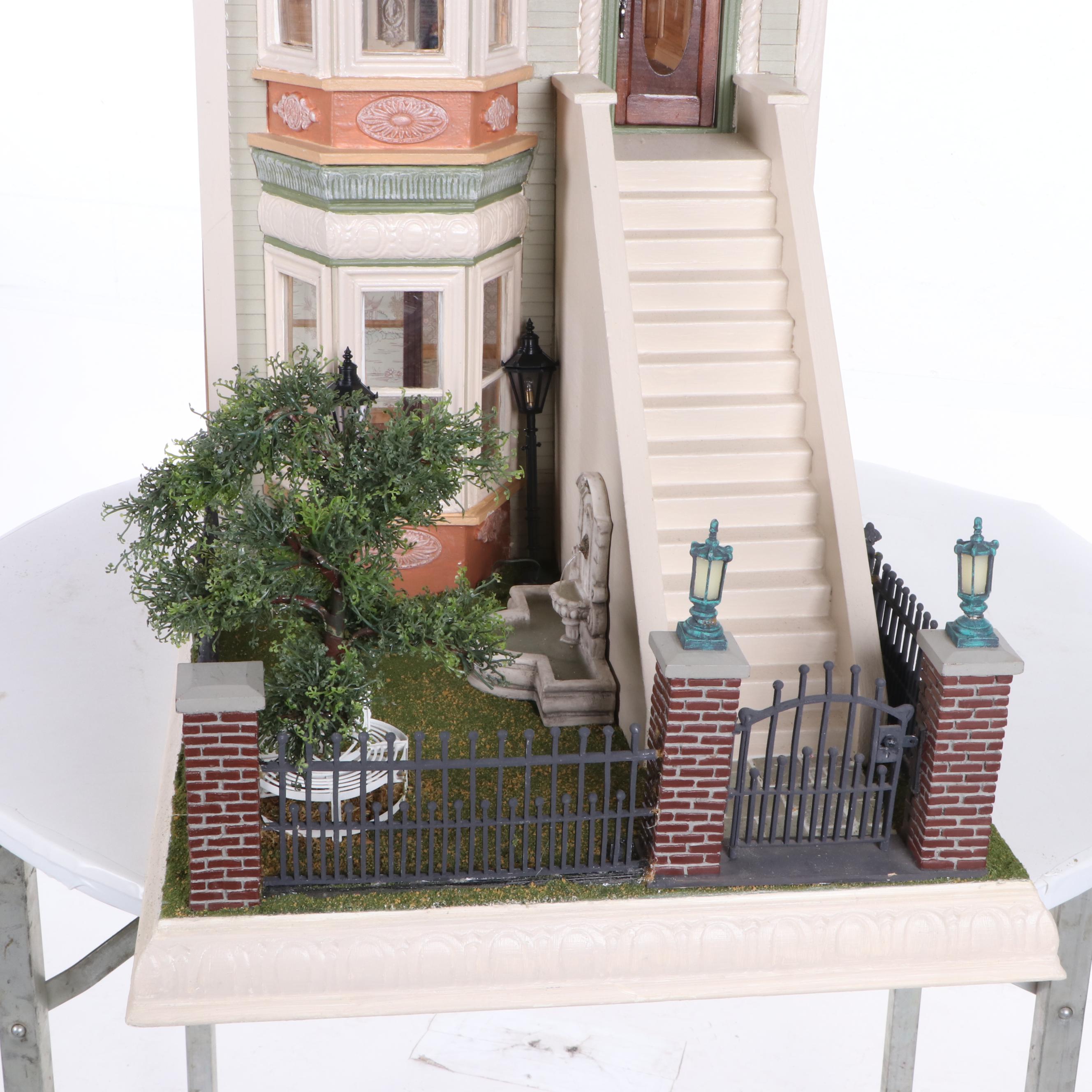 "San Francisco Row" Electrified Dollhouse Miniature
