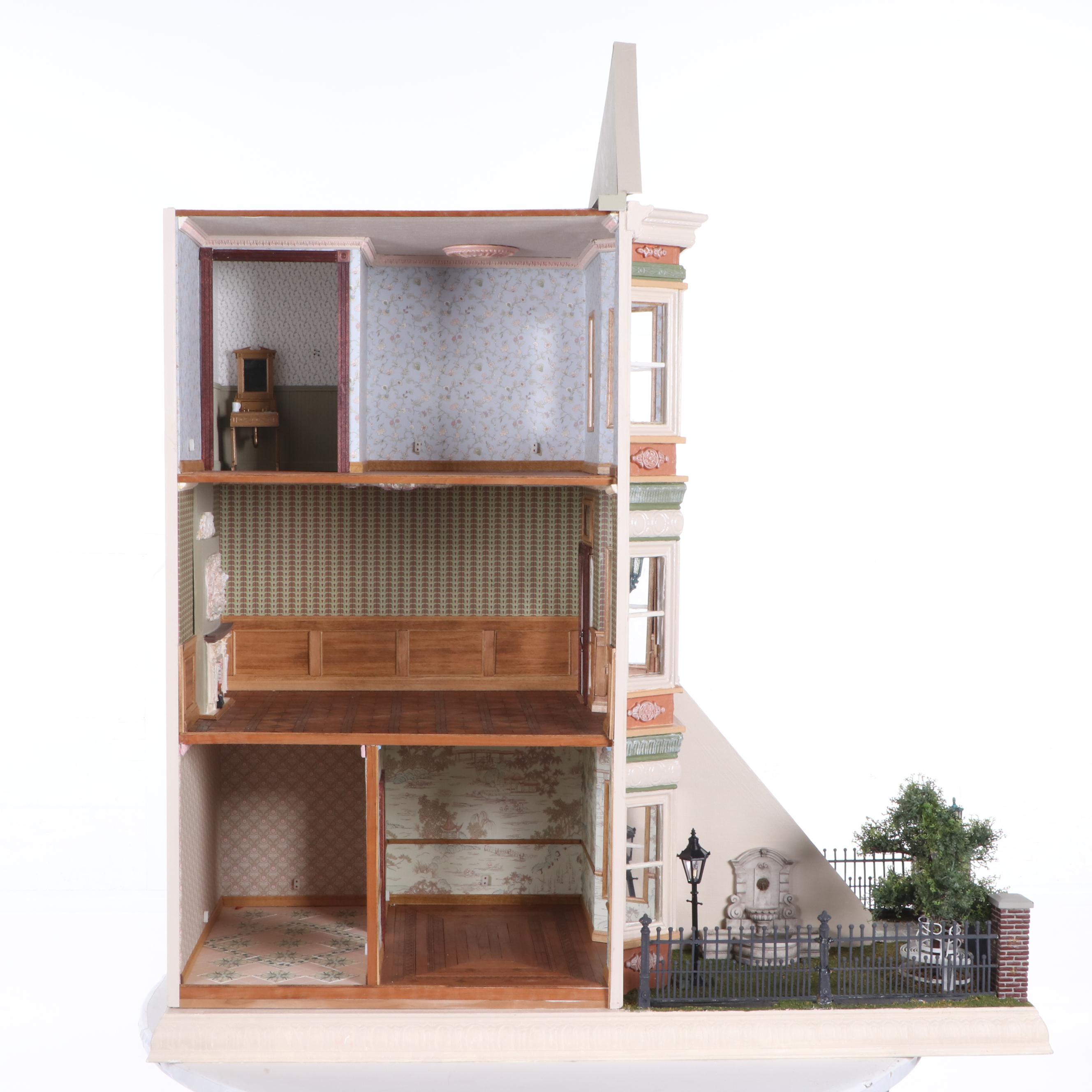 "San Francisco Row" Electrified Dollhouse Miniature