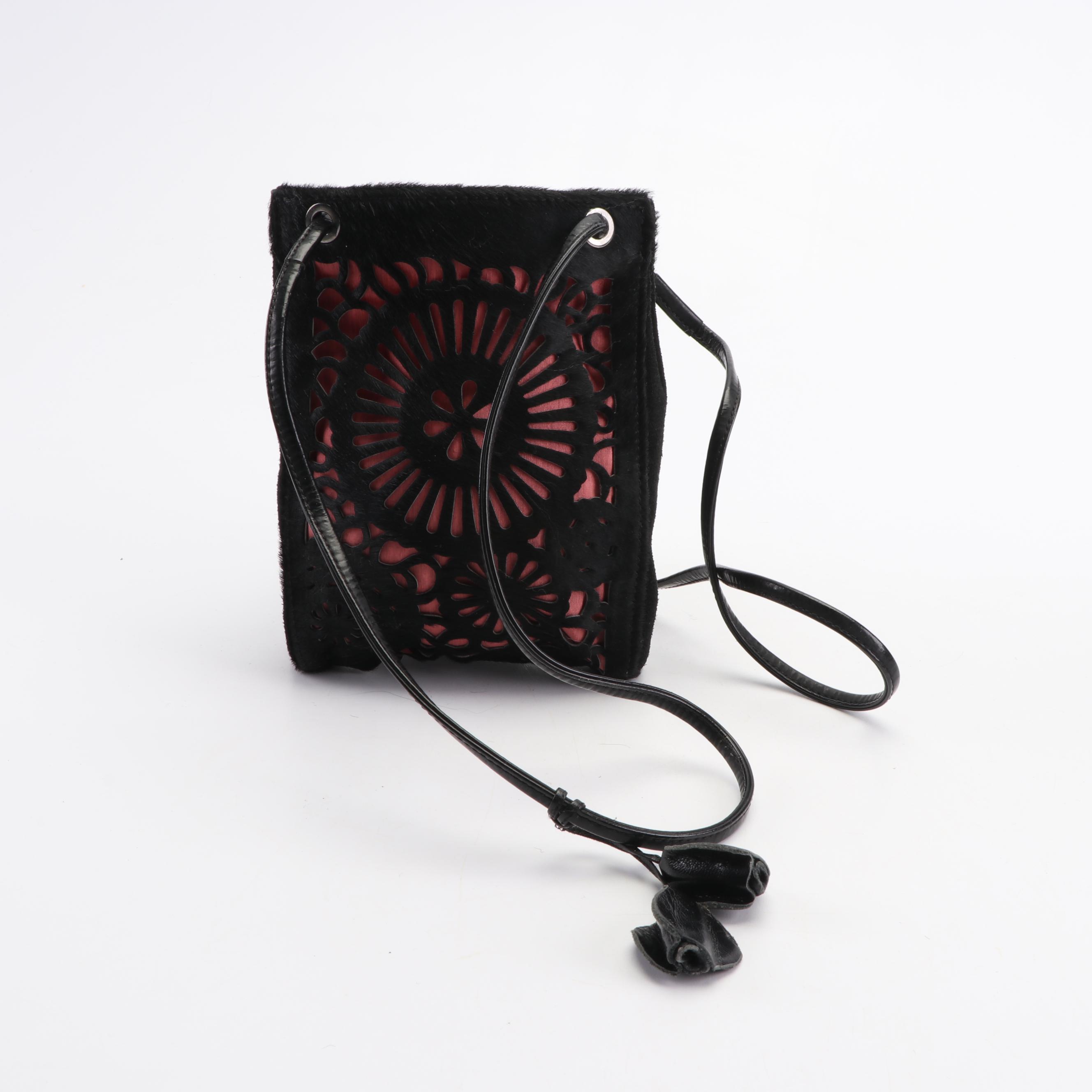 Longchamp Dyed Calf Hair Crossbody and Tory Burch Leather Foldover Crossbody Bag