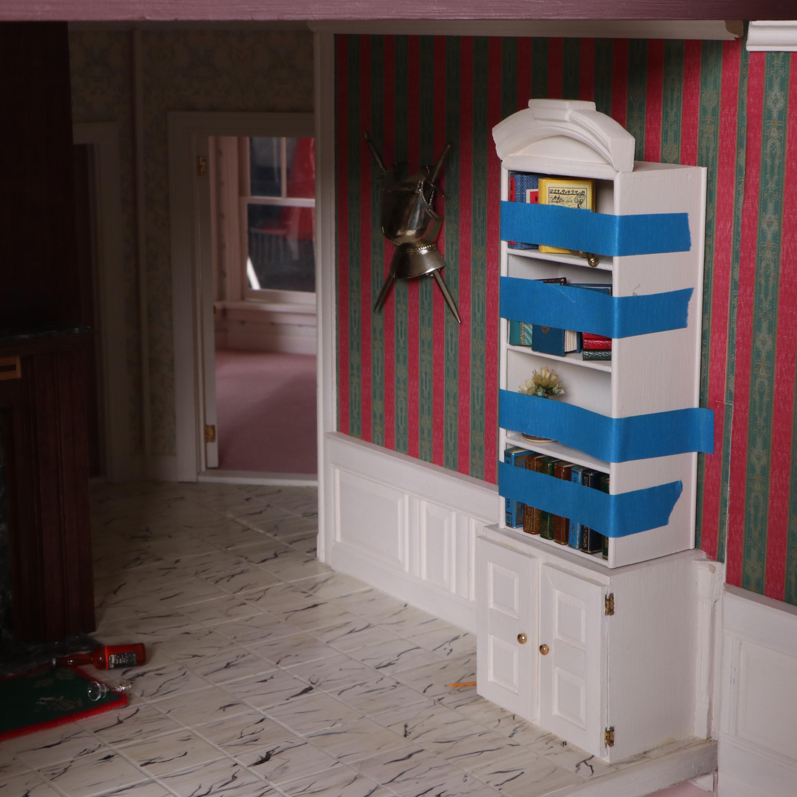 Lawbre "Shadowcliff" Victorian Style Dollhouse with Garage and Miniatures