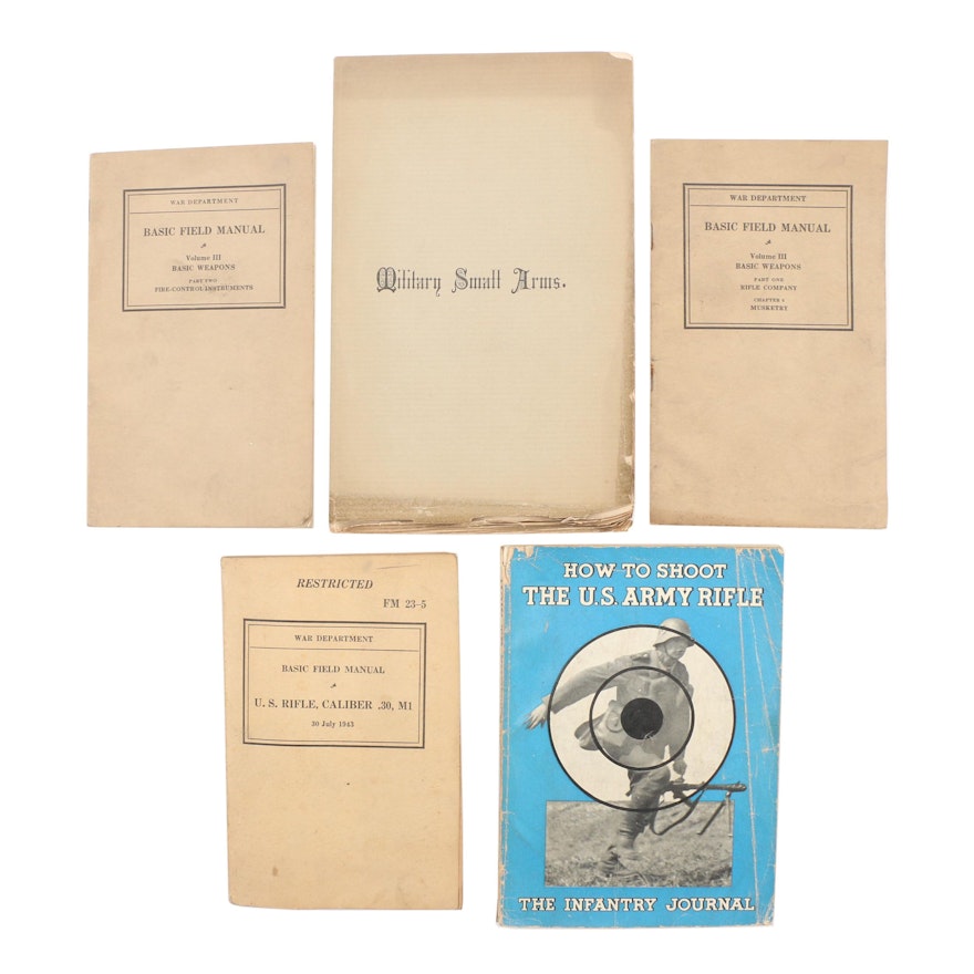 Vintage and Antique Military Field Manuals