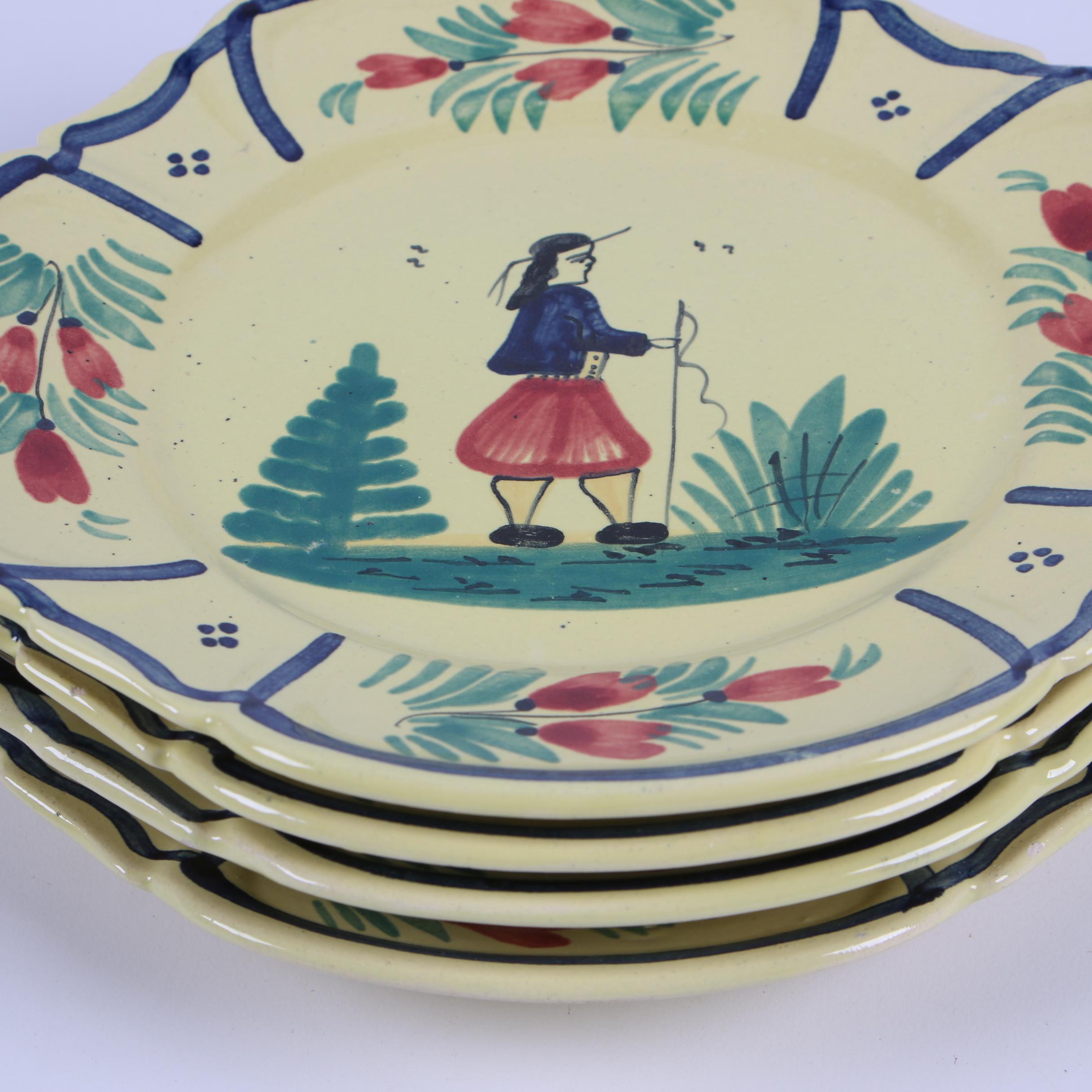 Quimper Faïence "Soleil Yellow" Earthenware Dinnerware