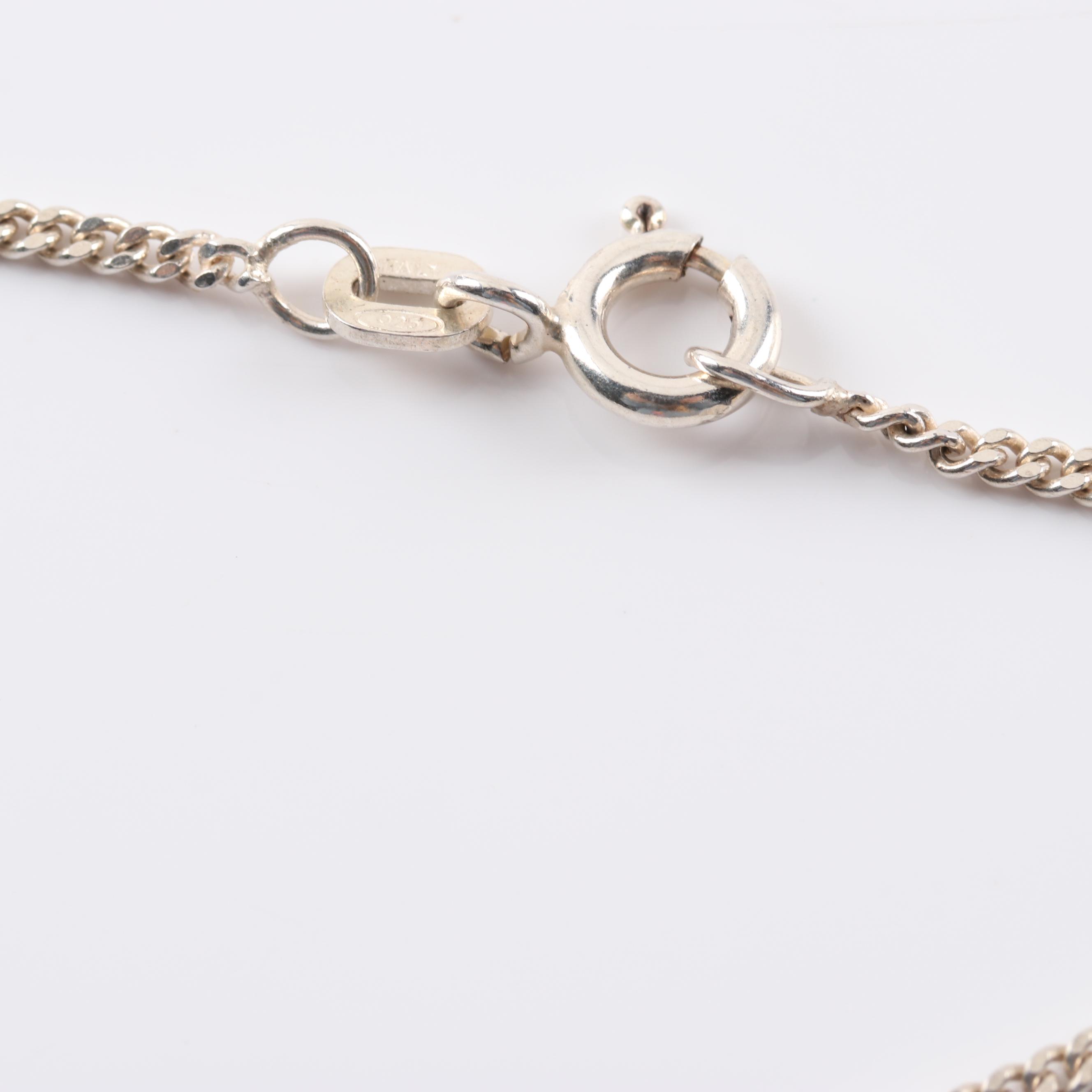 Sterling Silver Lucy Ann Elements Charm and Alton Flower Pendant Necklaces