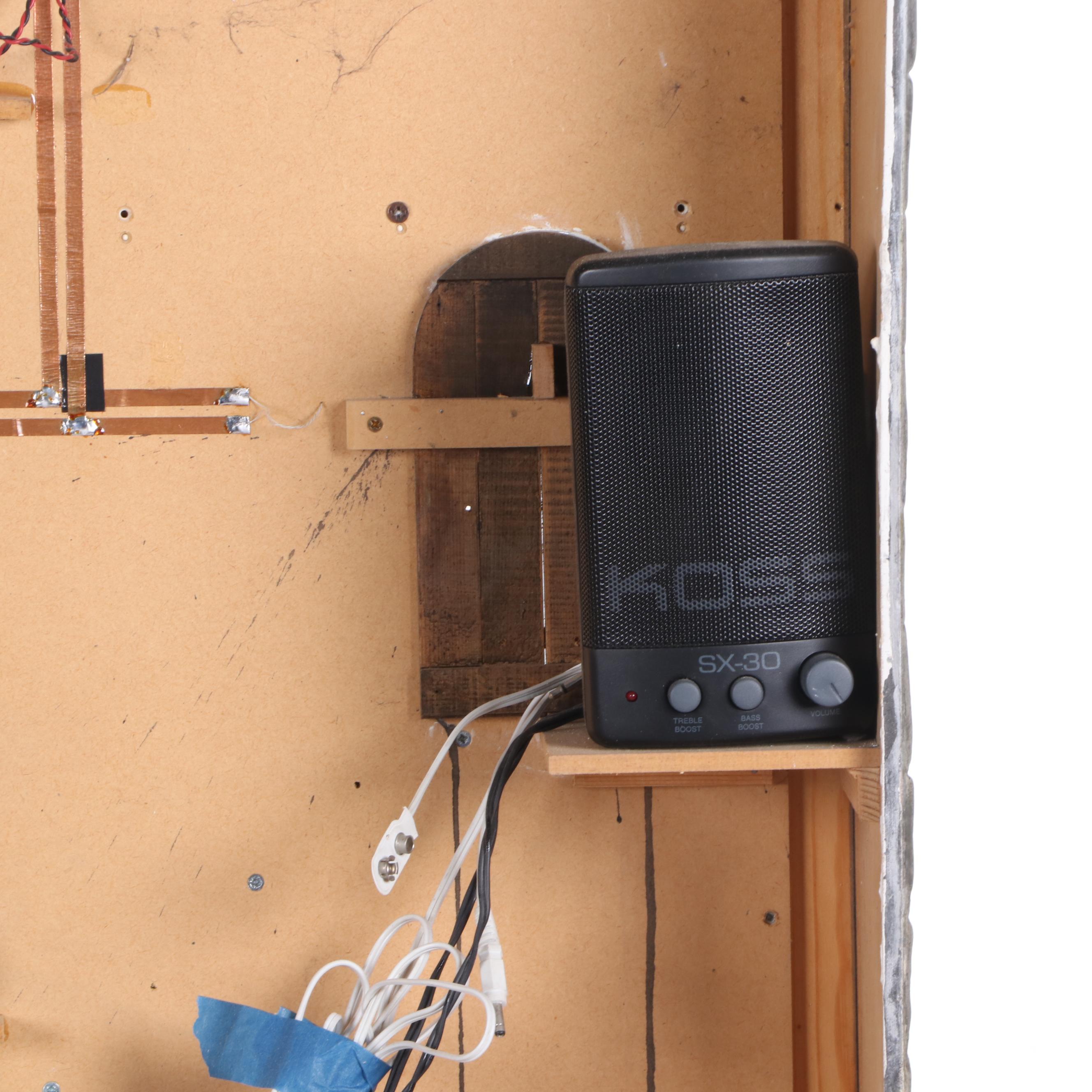 Frankenstein's Laboratory Electrified Dollhouse with Ray Storey Glass Miniatures