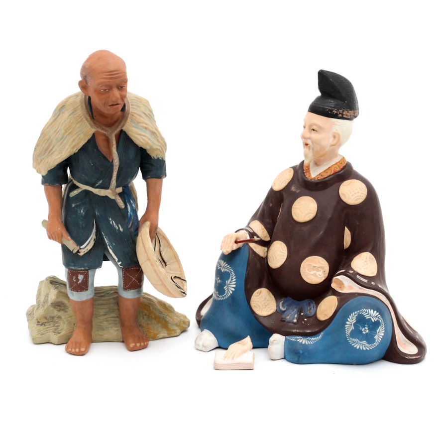 Hakata Urasaki Ceramic Figurines