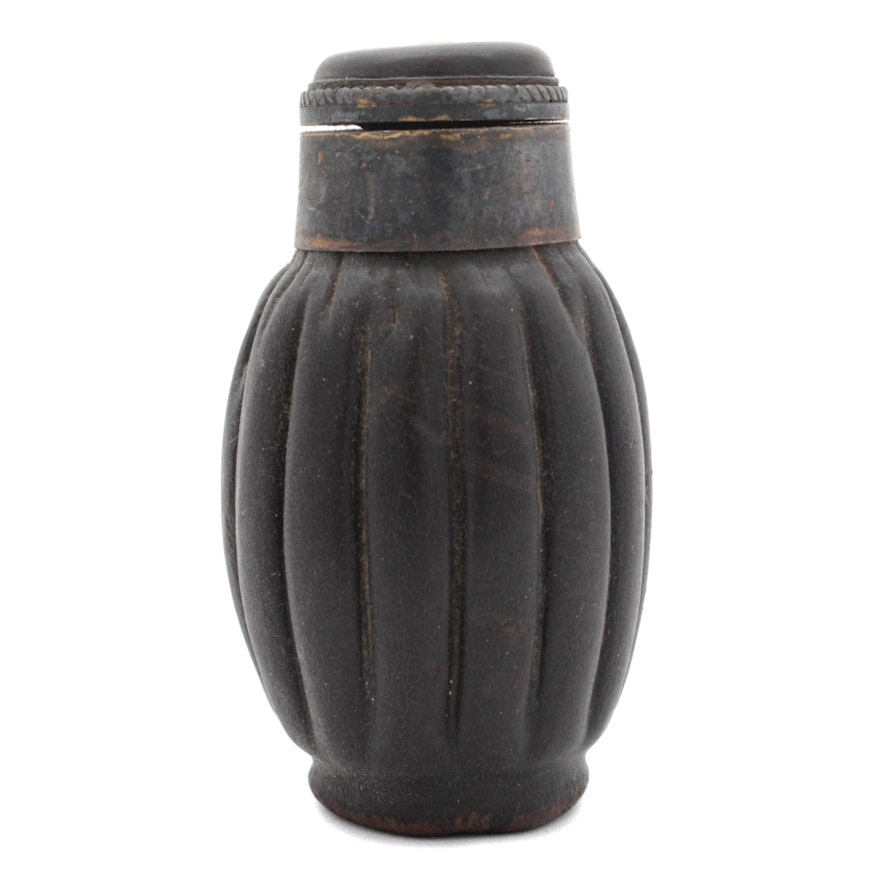 Chinese Carved Wood Snuff Bottle