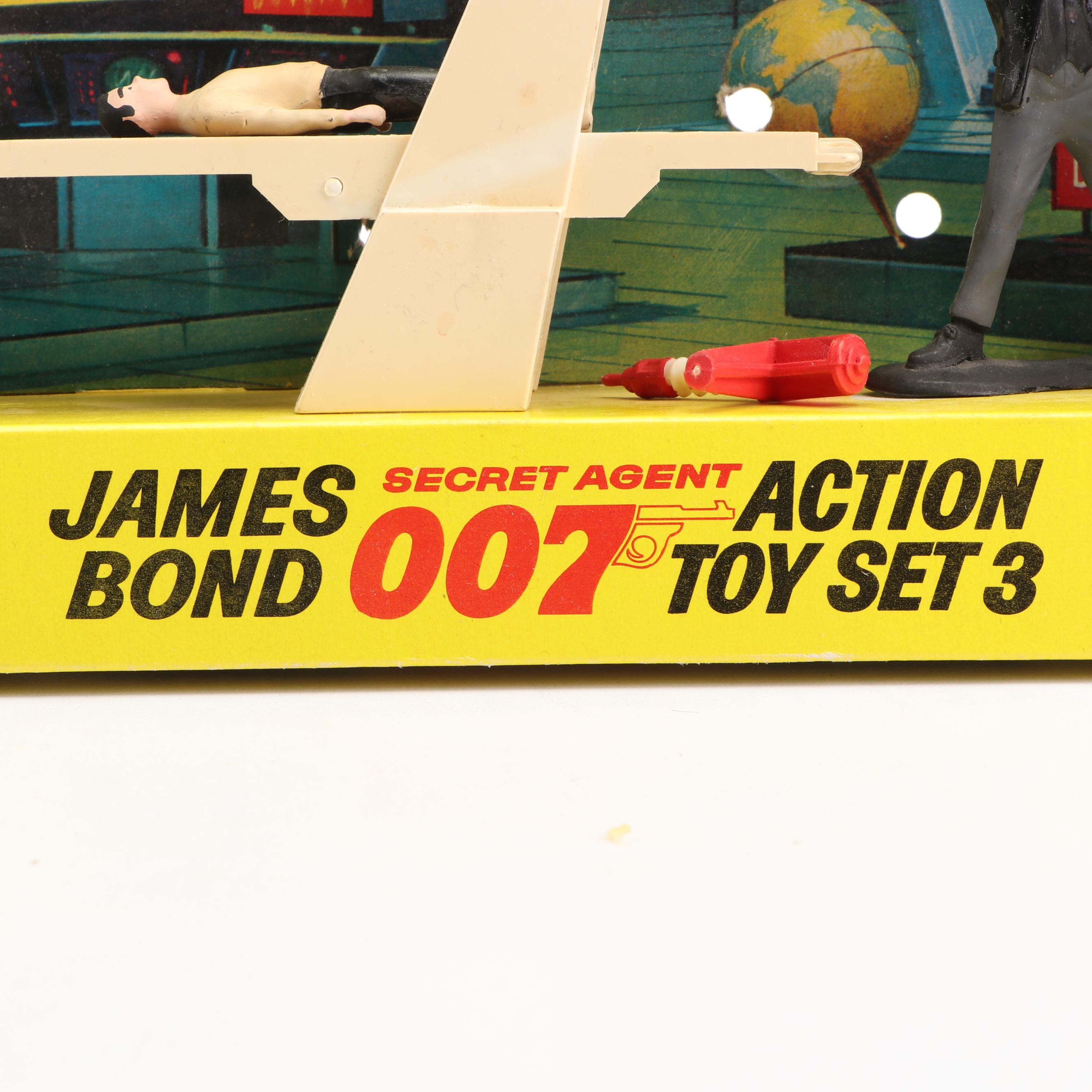 James Bond "Secret Agent 007" and "Action Toy Set 3" Action Figures by Gilbert