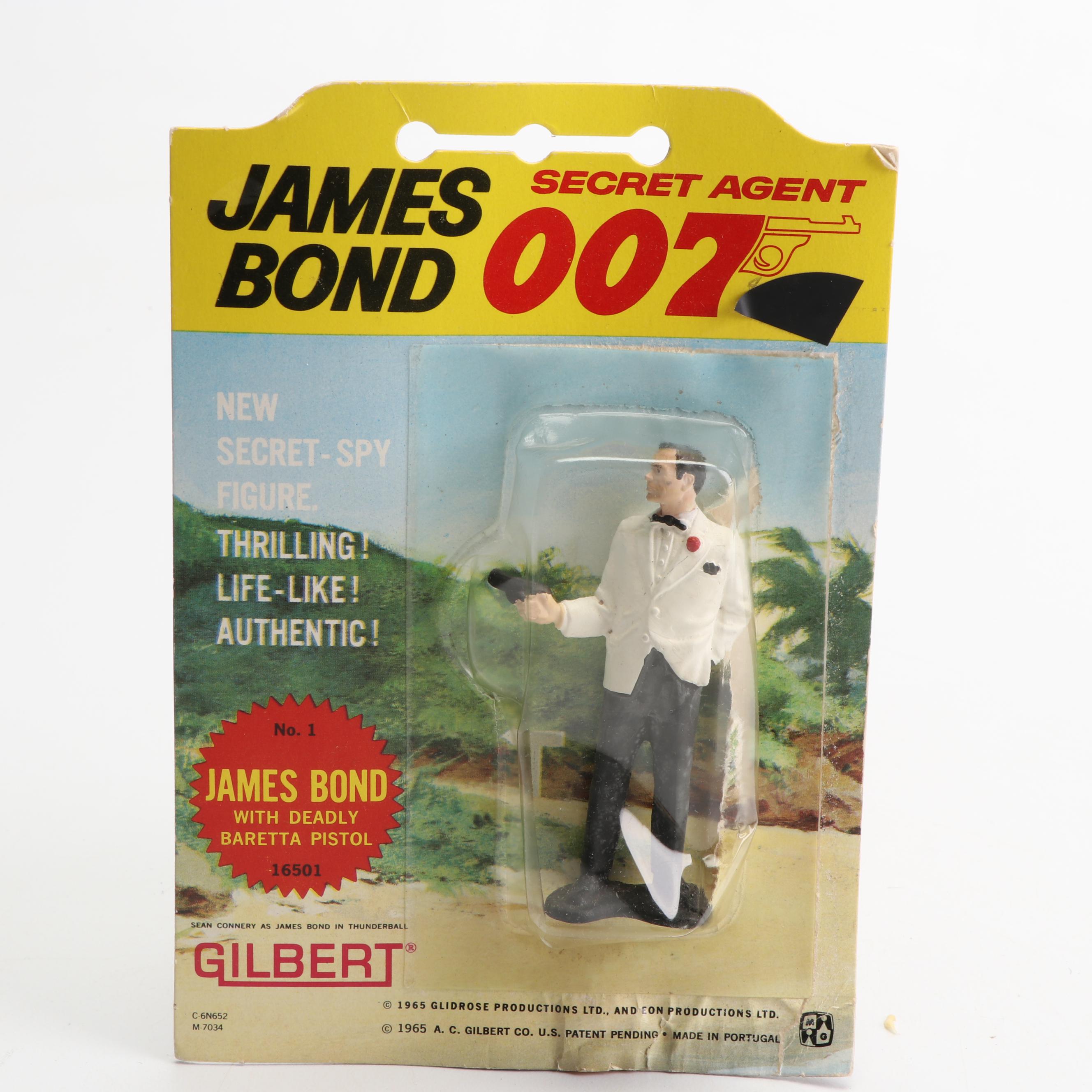 James Bond "Secret Agent 007" and "Action Toy Set 3" Action Figures by Gilbert