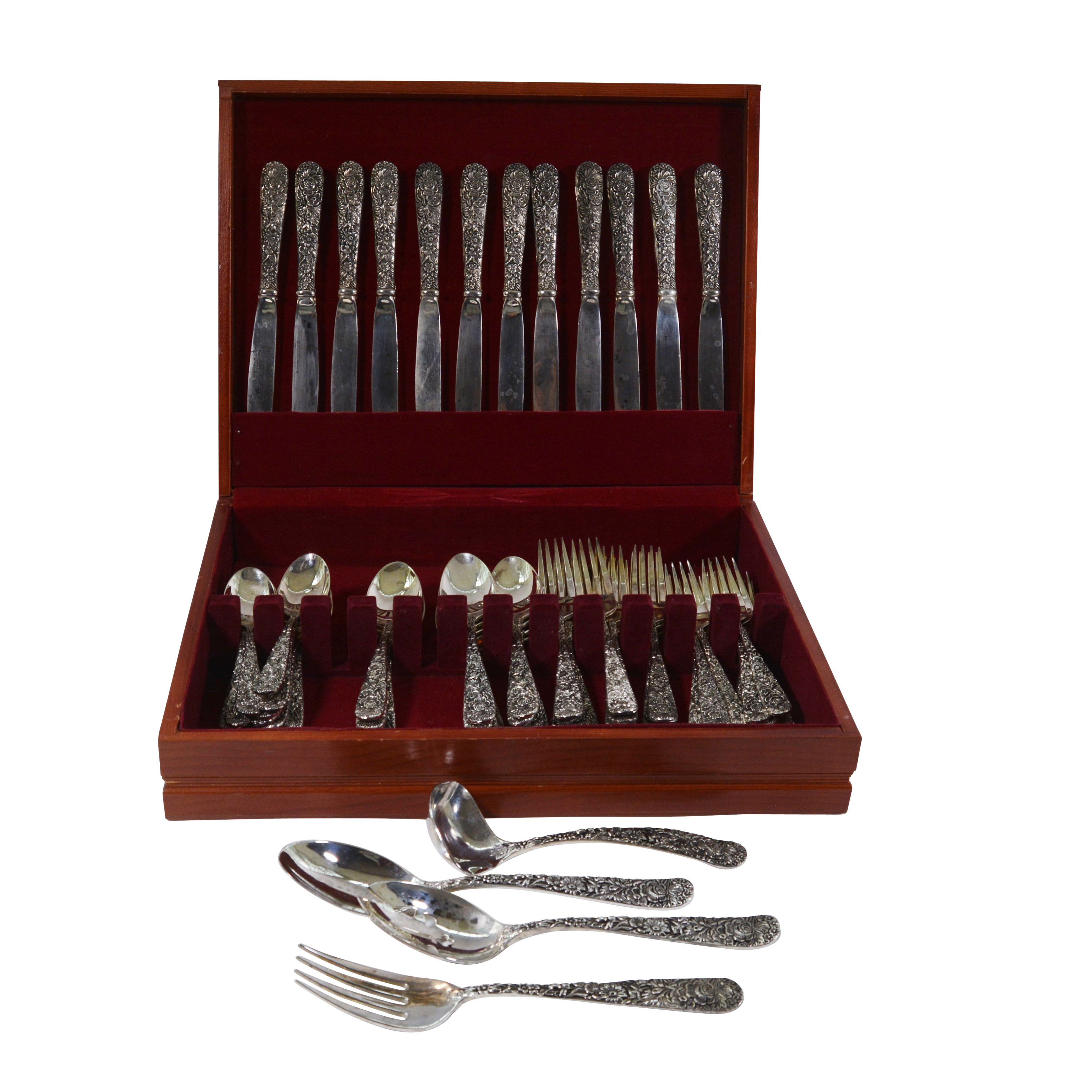 Godinger "Olde Bouquet" Silver Plate Flatware