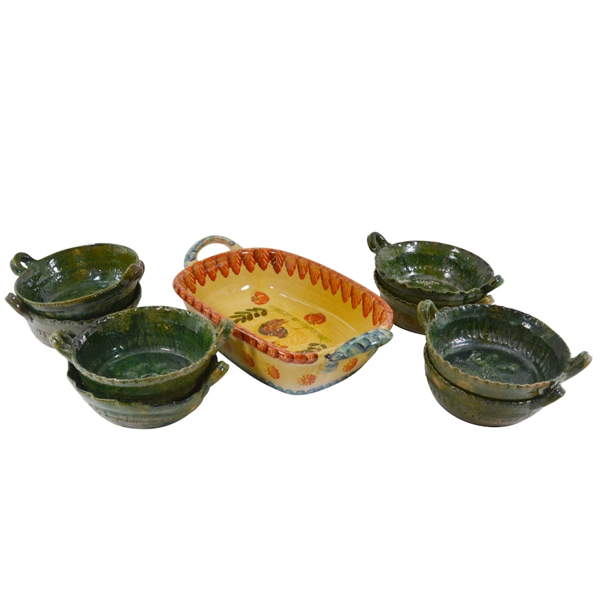 Italian Ceramic and Mexican Pottery Bakeware