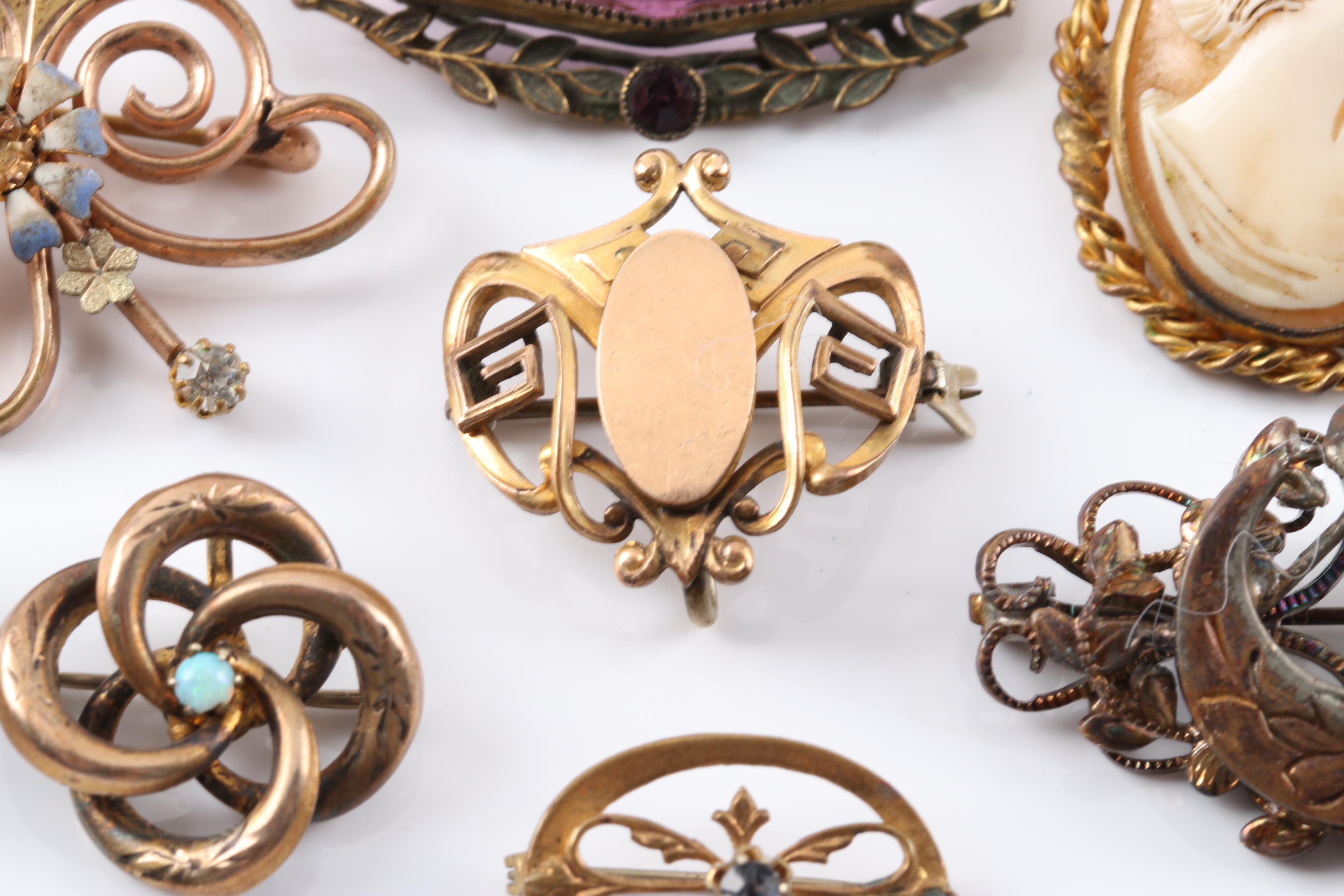 Vintage Silver Plated Brooches