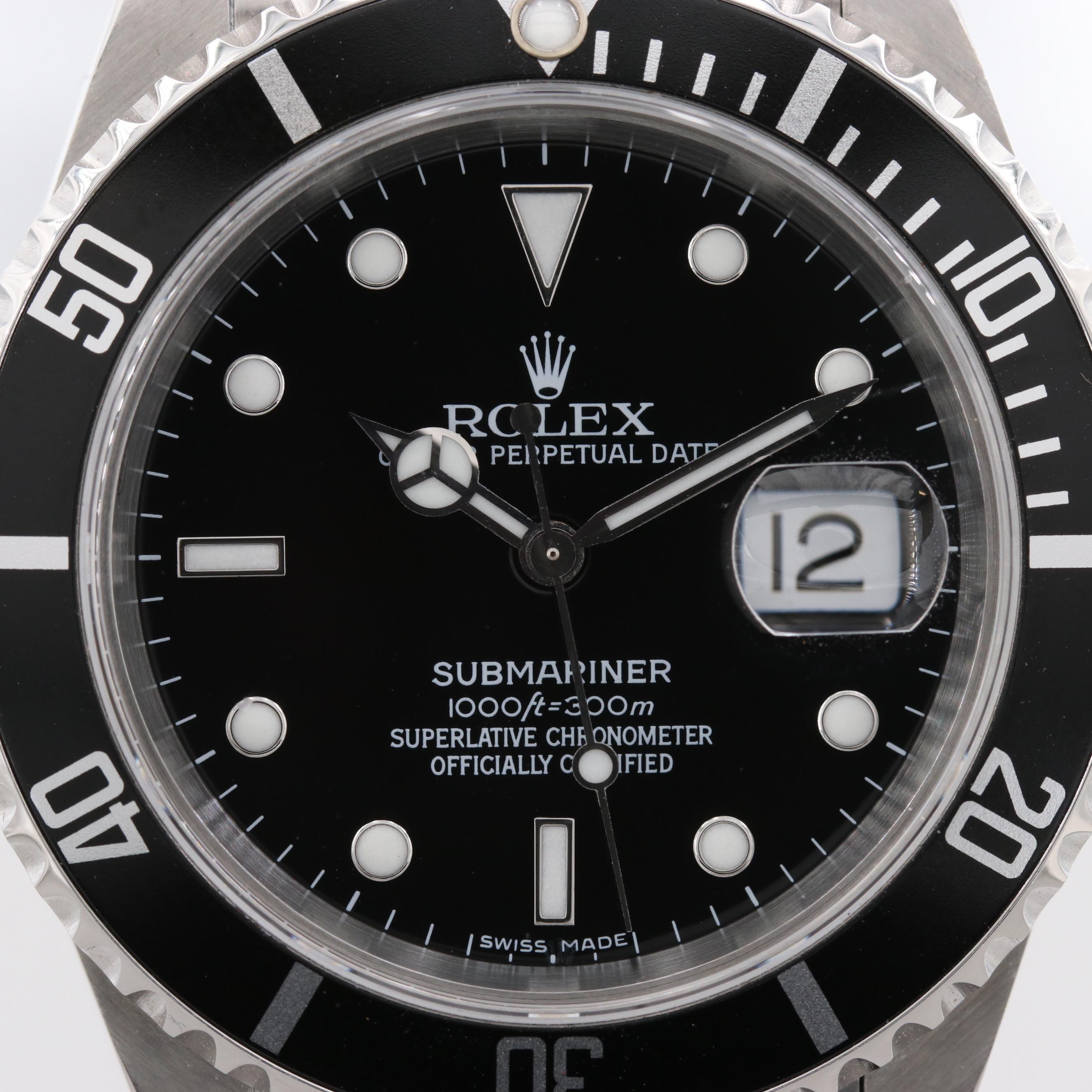 Rolex Submariner Stainless Steel Automatic Watch With Date, Circa 2007