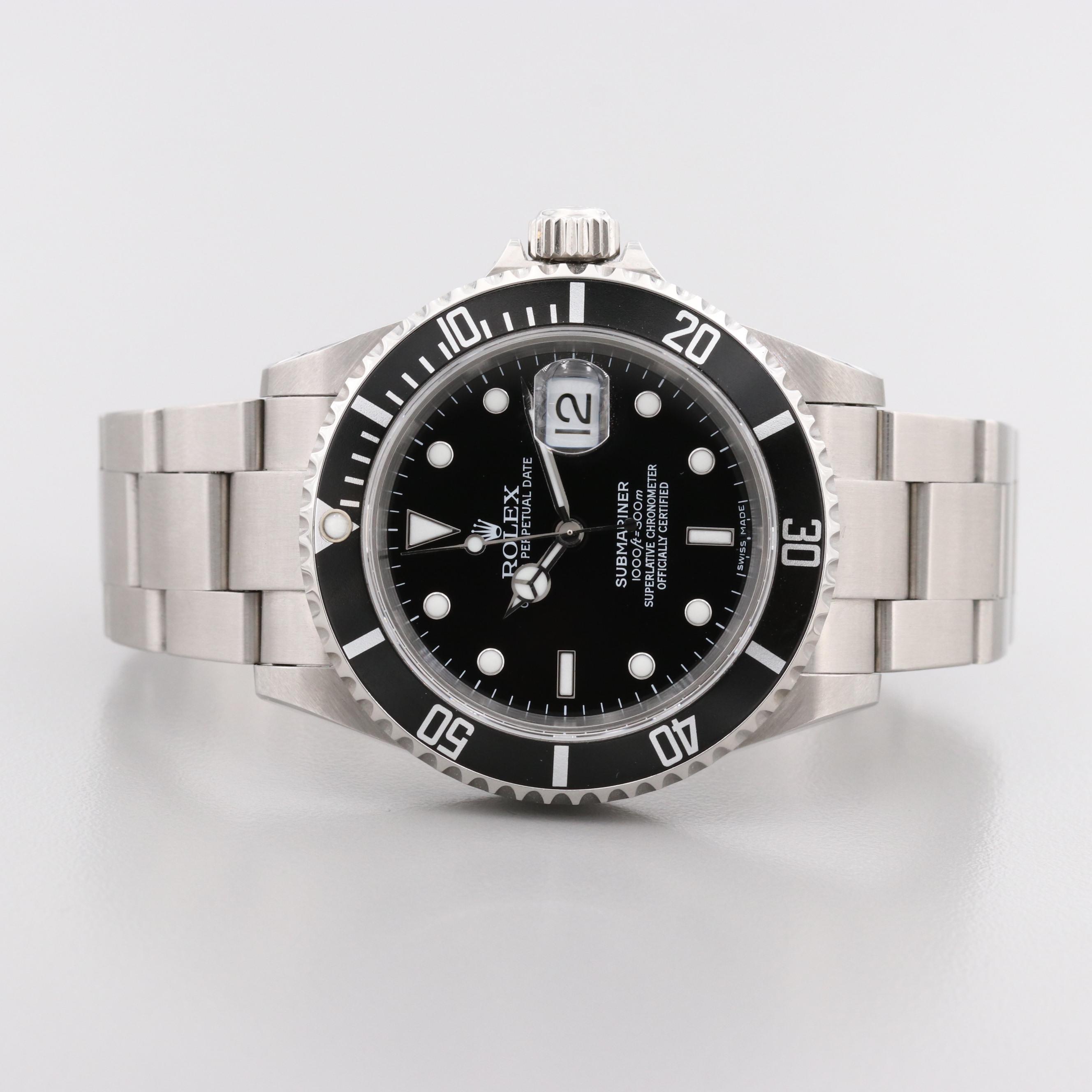 Rolex Submariner Stainless Steel Automatic Watch With Date, Circa 2007