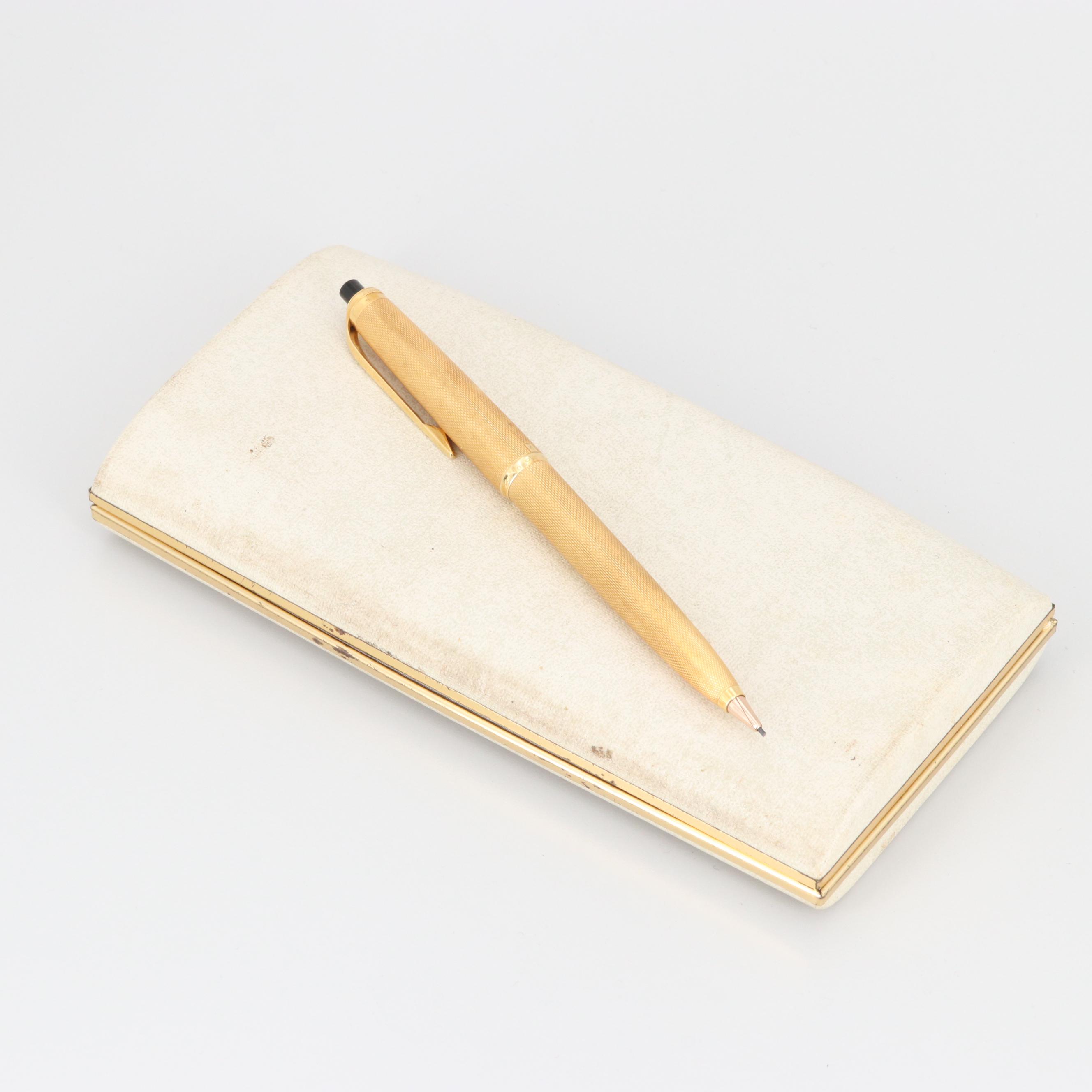 Vintage Montblanc 18K Yellow Gold Mechanical Pencil with Case