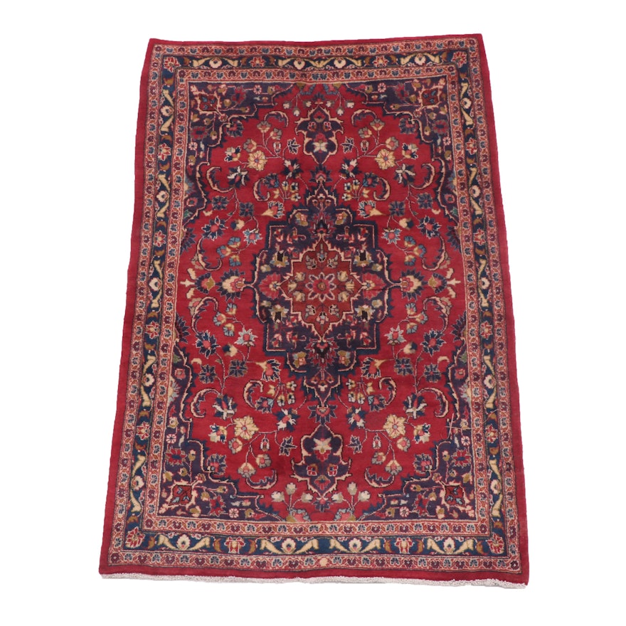 Hand-Knotted Persian Tabriz Wool Area Rug