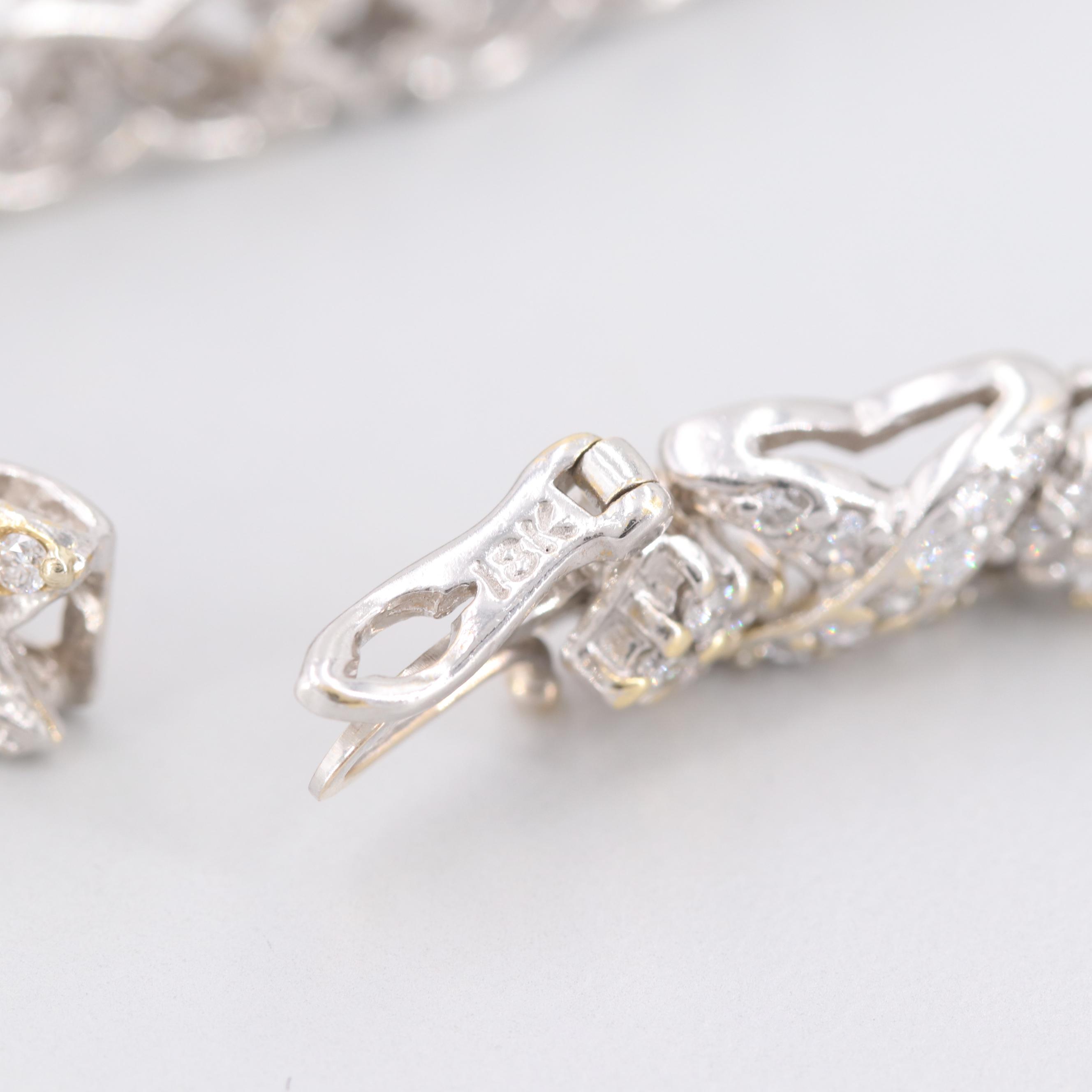 18K White Gold 5.02 CTW Diamond Bracelet