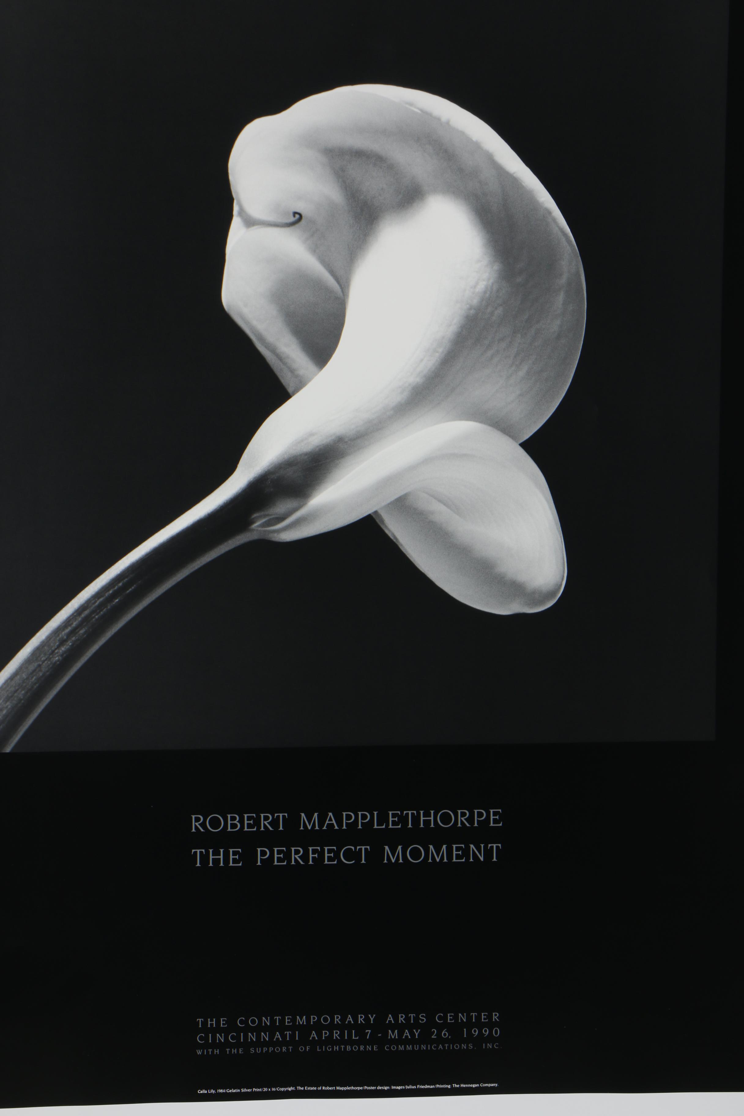 Robert Mapplethorpe 1990 Exhibition Poster "The Perfect Moment"