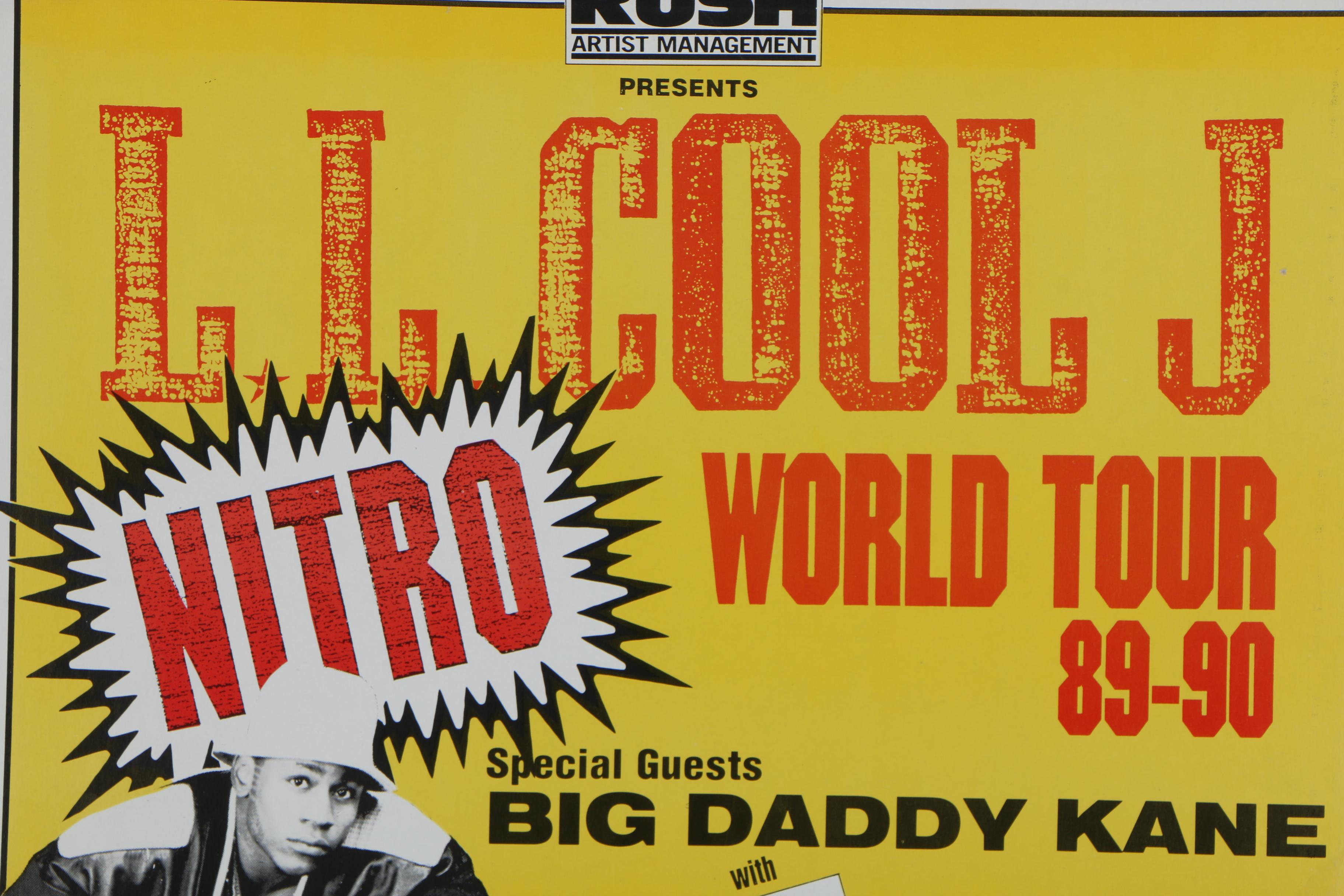 LL Cool J "Nitro World Tour" Pittsburgh Poster, 1989