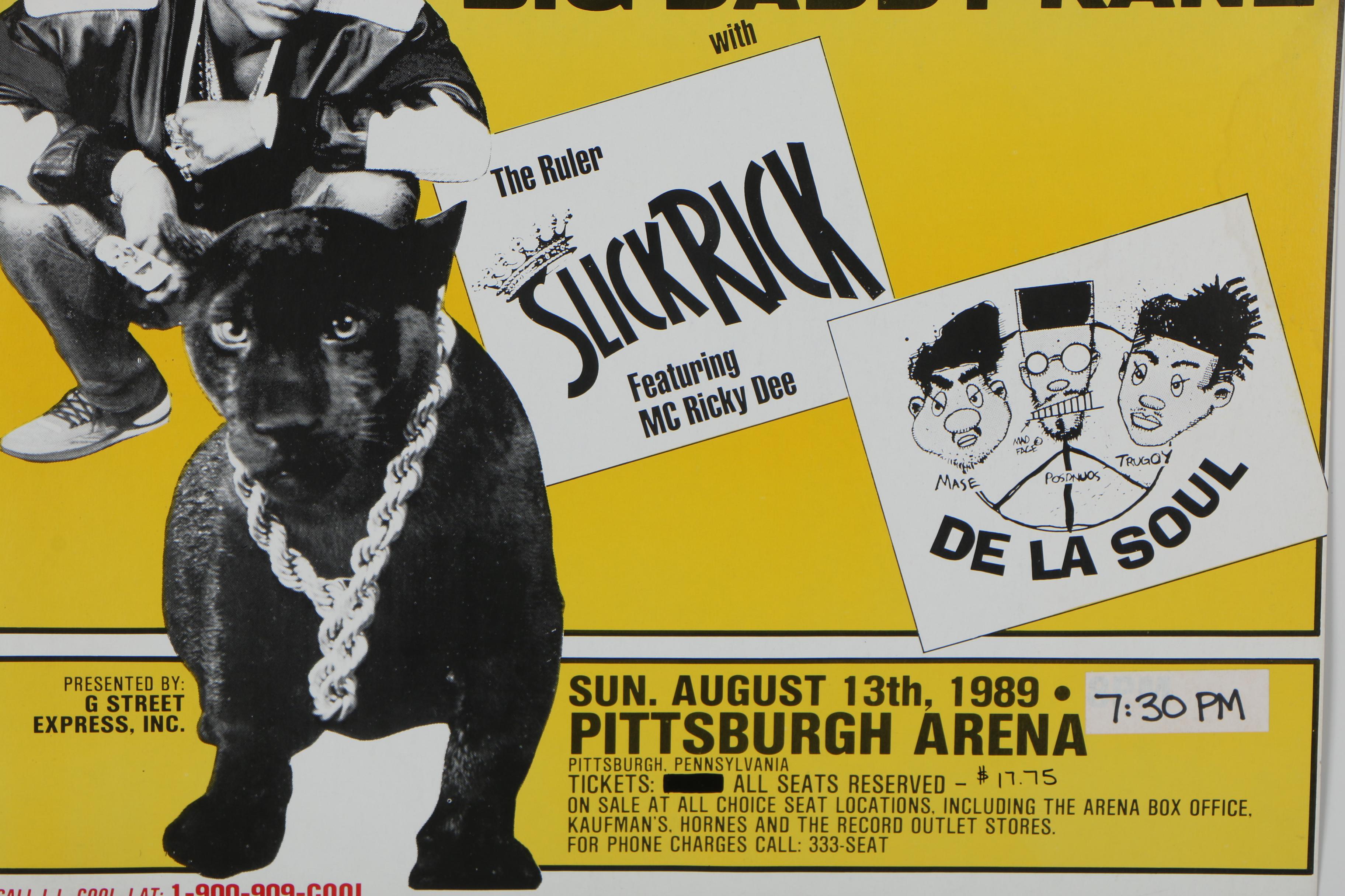 LL Cool J "Nitro World Tour" Pittsburgh Poster, 1989