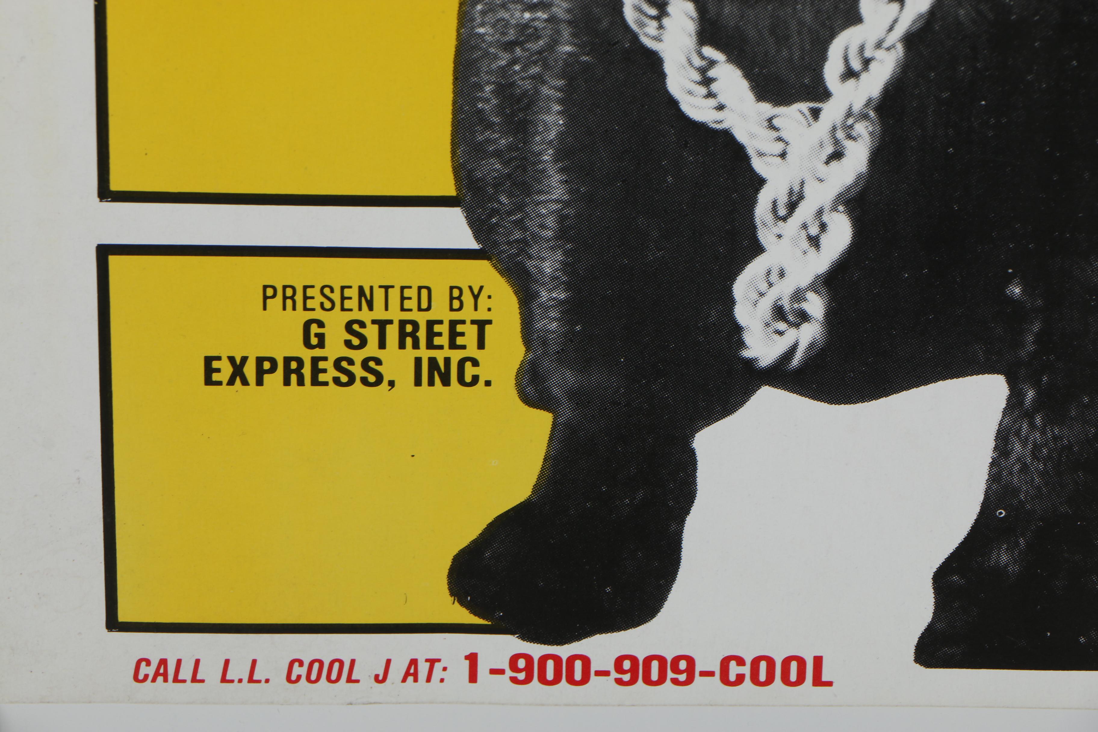 LL Cool J "Nitro World Tour" Pittsburgh Poster, 1989