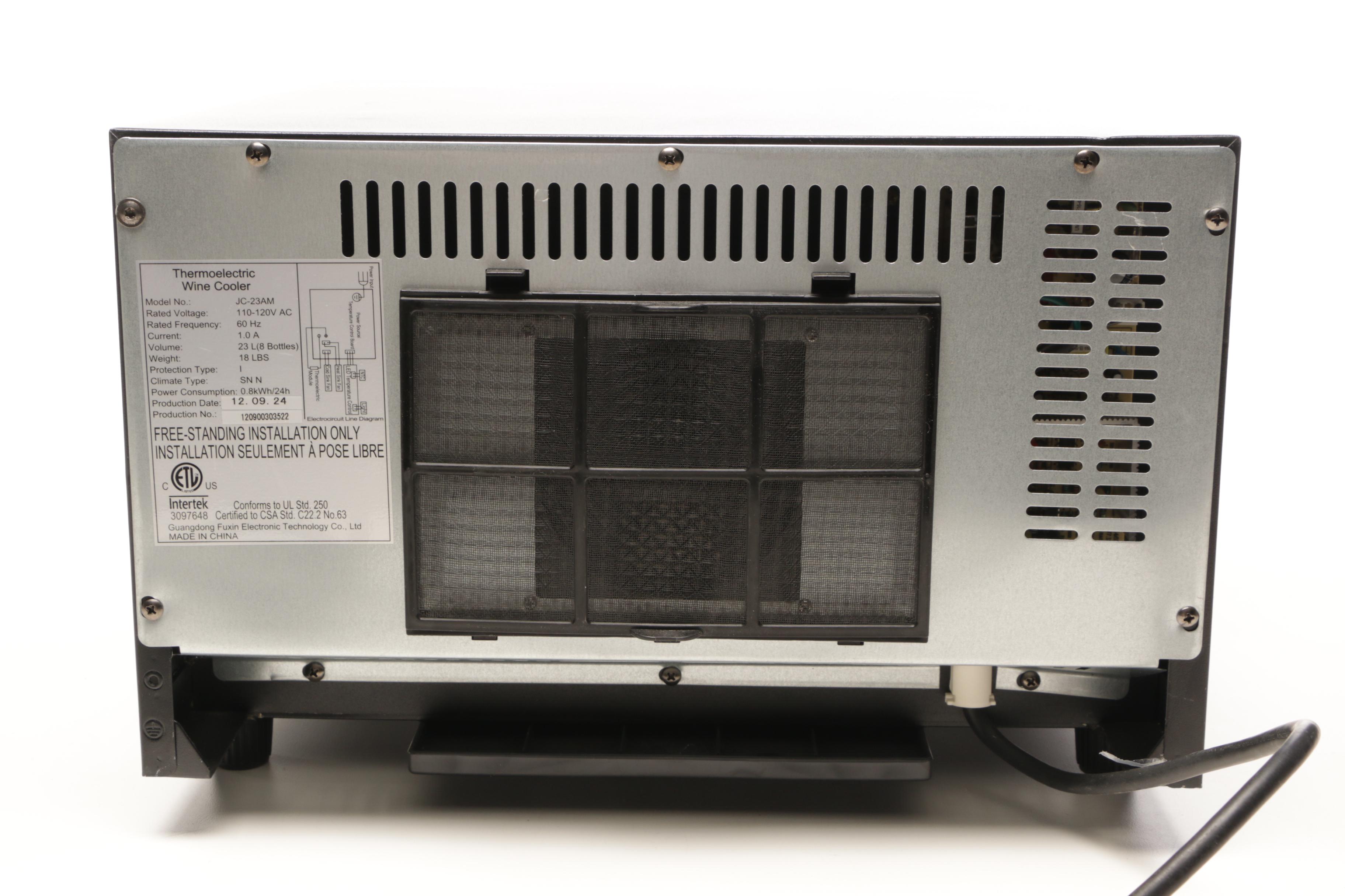 Intertek Thermoelectric Table Top Wine Cooler