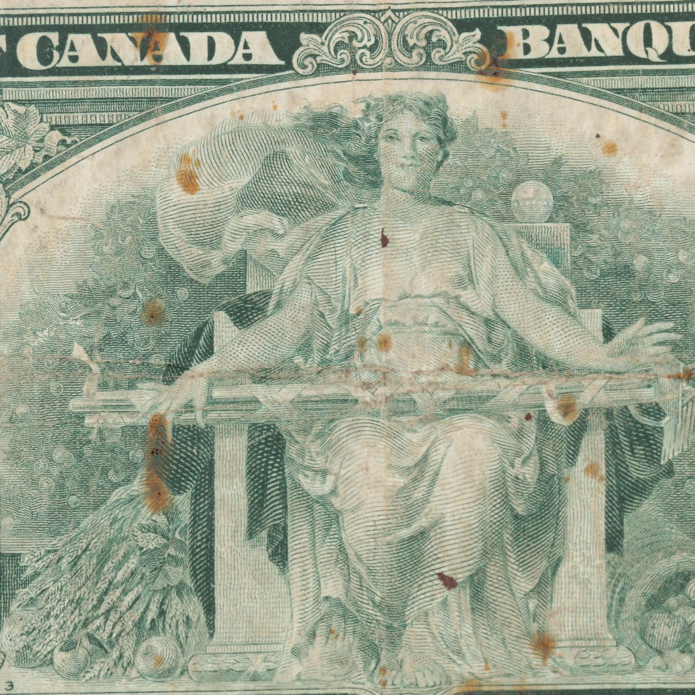 1937 Canada $1 Banknote