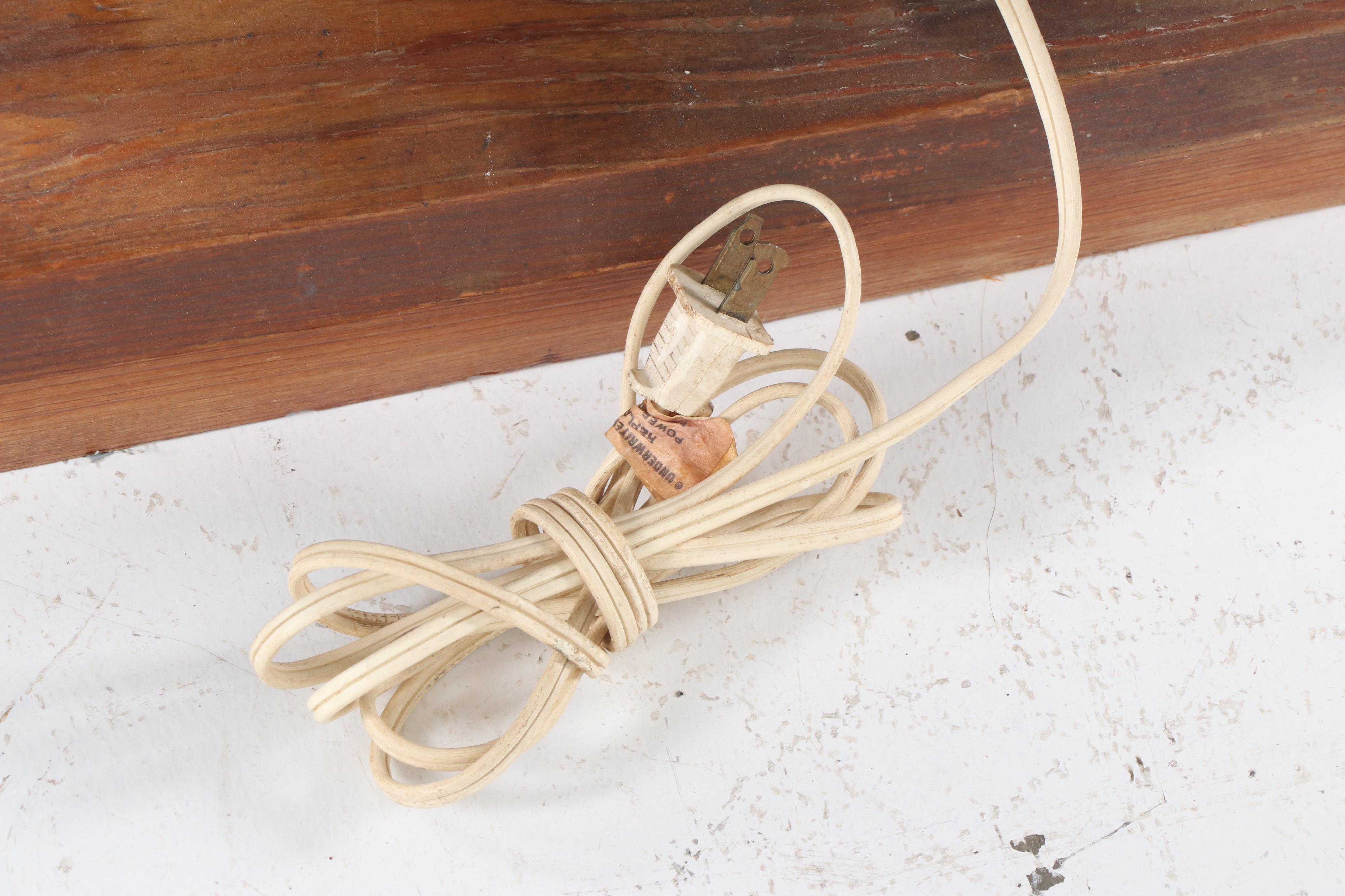 Mounted Driftwood Table Lamp with Shade, Mid to Late 20th Century