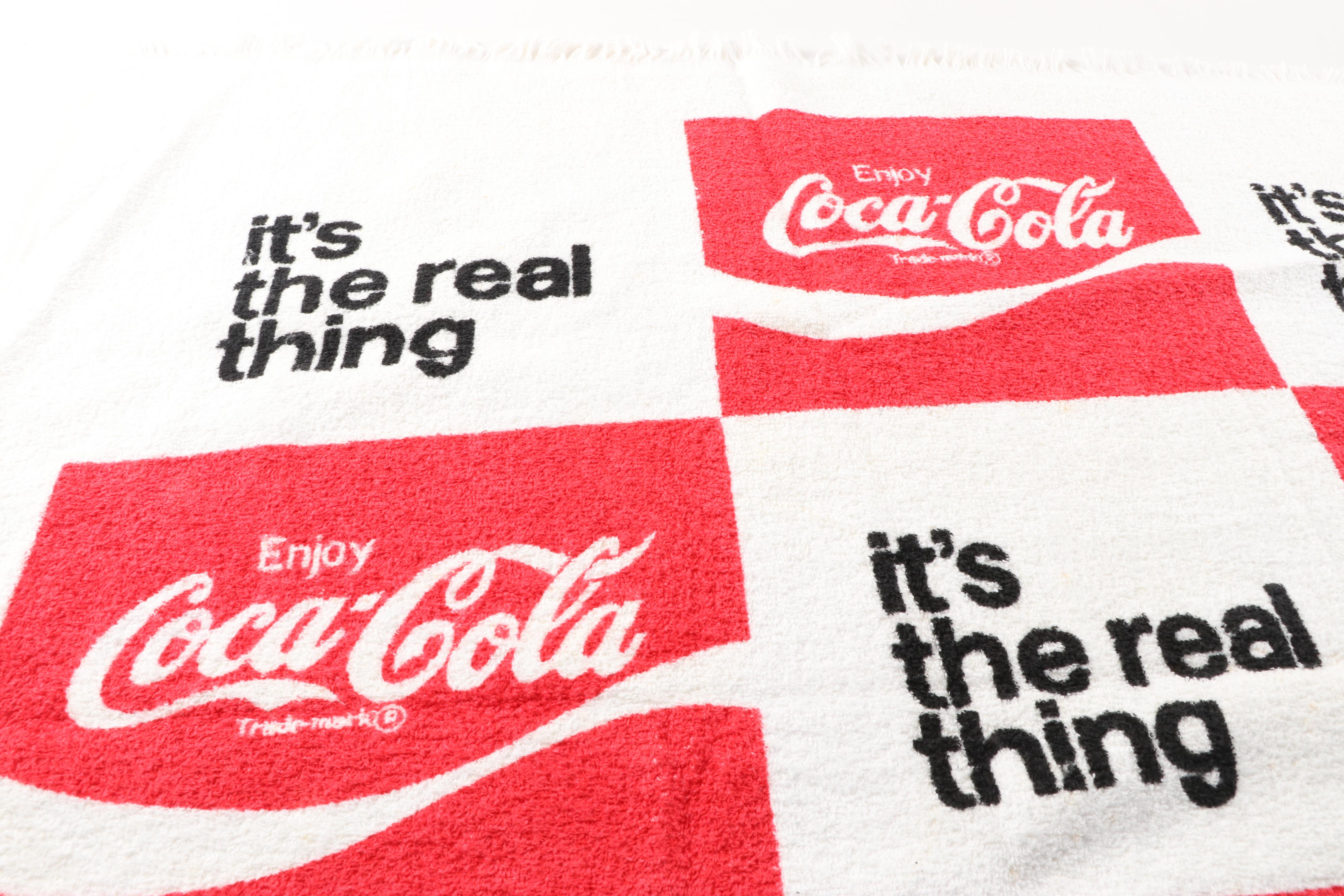 Coca-Cola Cooler and Beach Towels