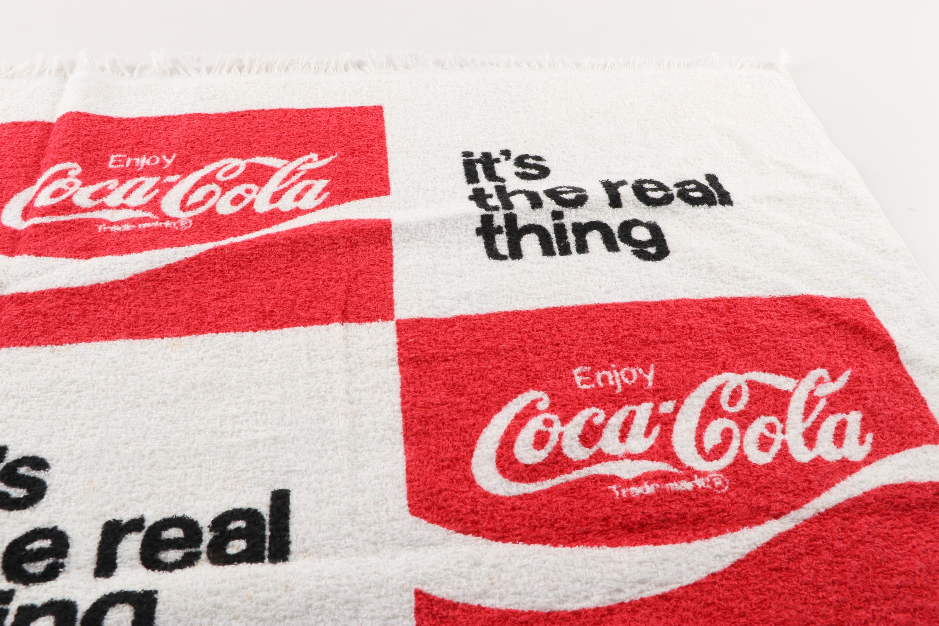 Coca-Cola Cooler and Beach Towels