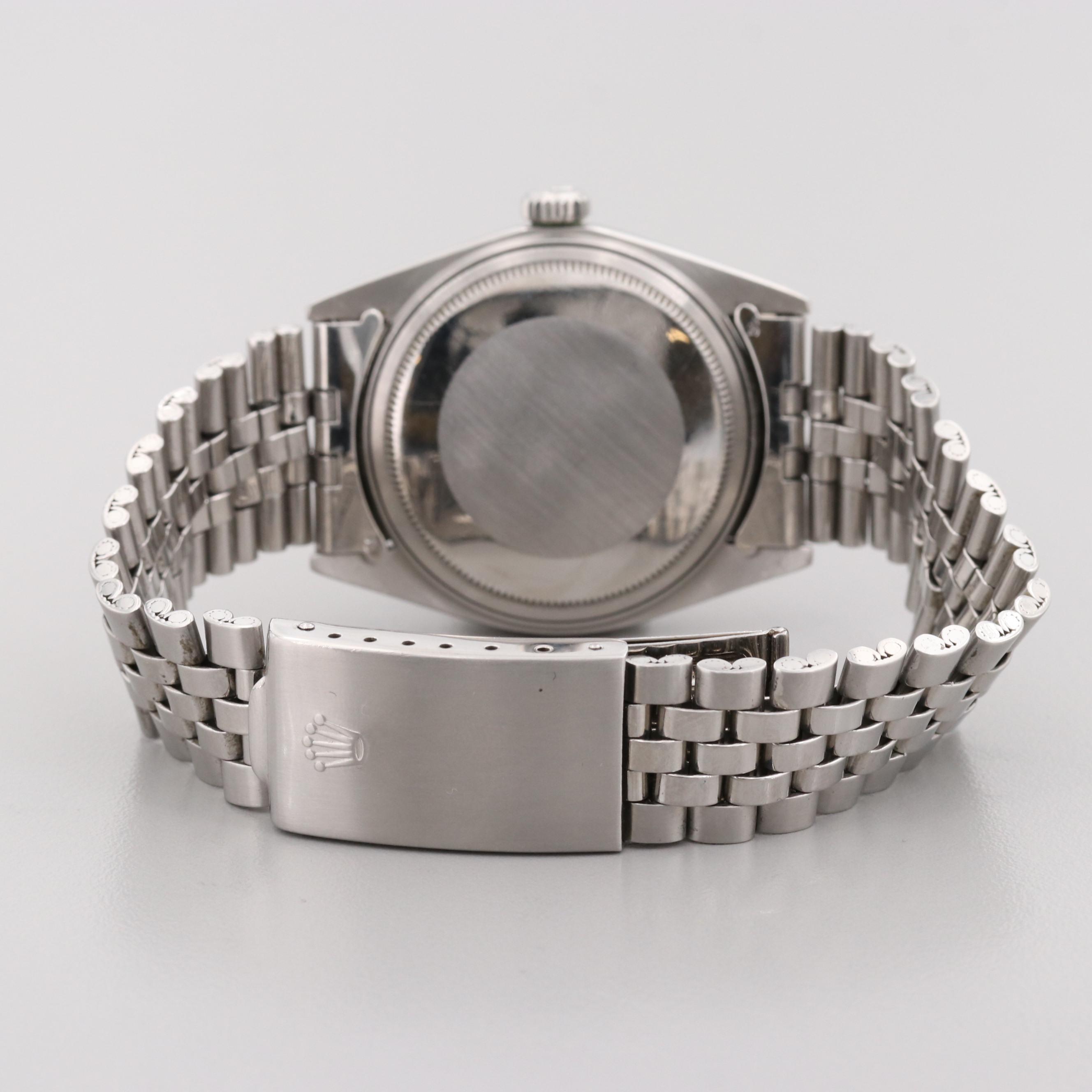 Vintage Rolex Datejust Buckley Dial Stainless Steel Automatic Watch, 1975