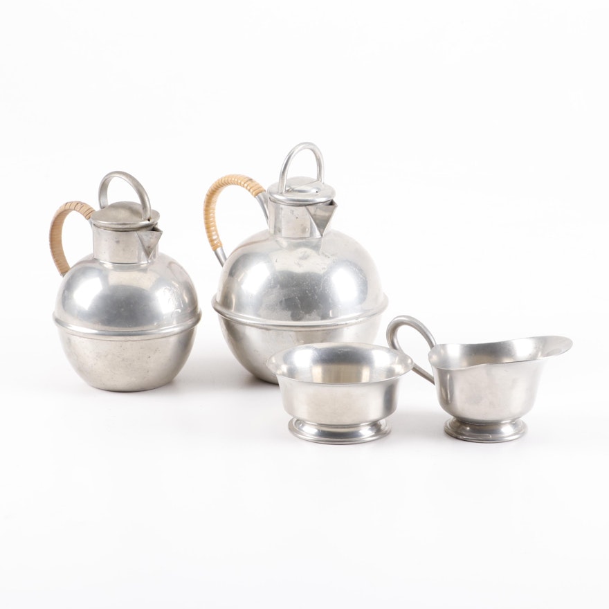 Royal Holland and Hanle Pewter Assembled Tea and Coffee Service