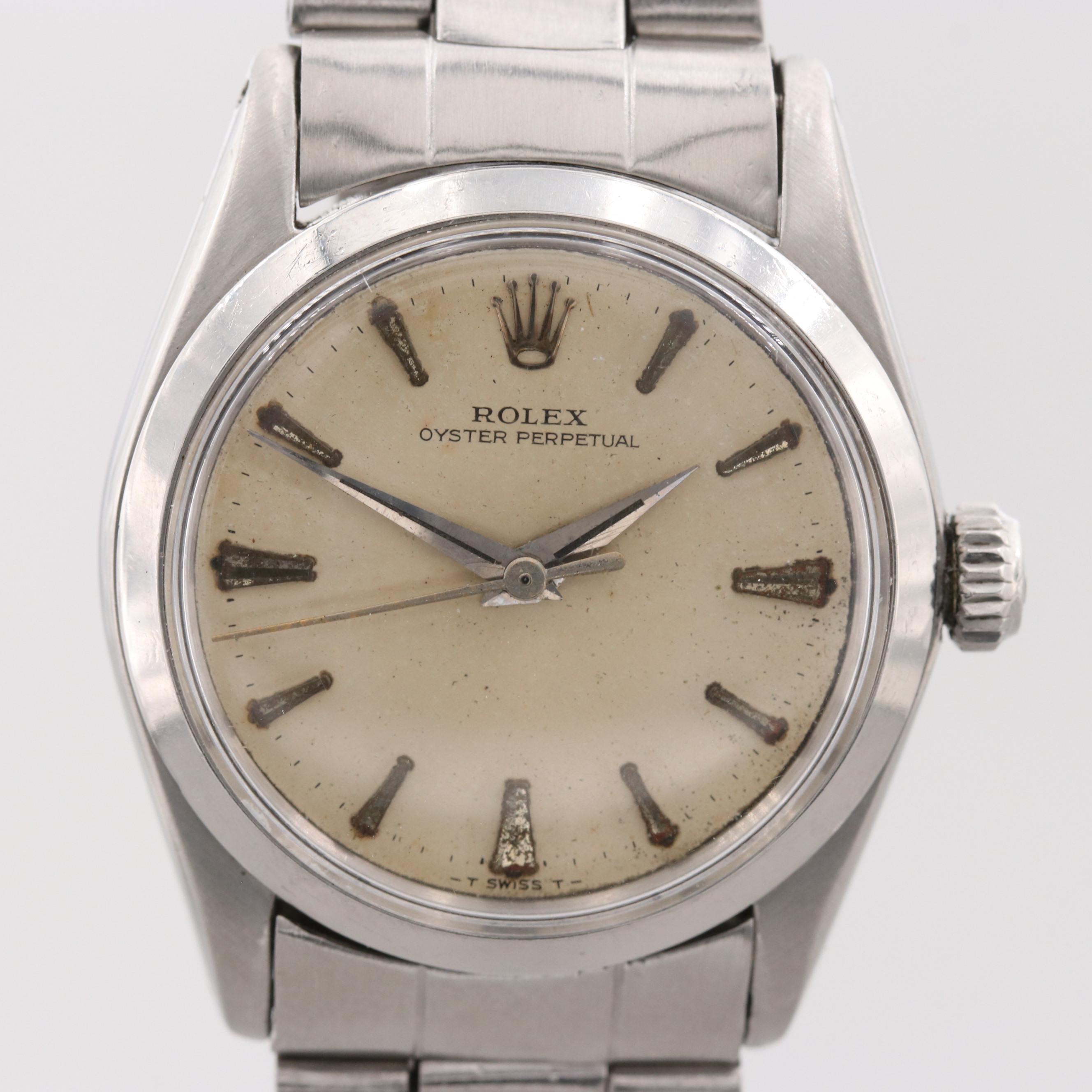 Vintage Rolex Oyster Perpetual Stainless Steel Automatic Watch, 1964