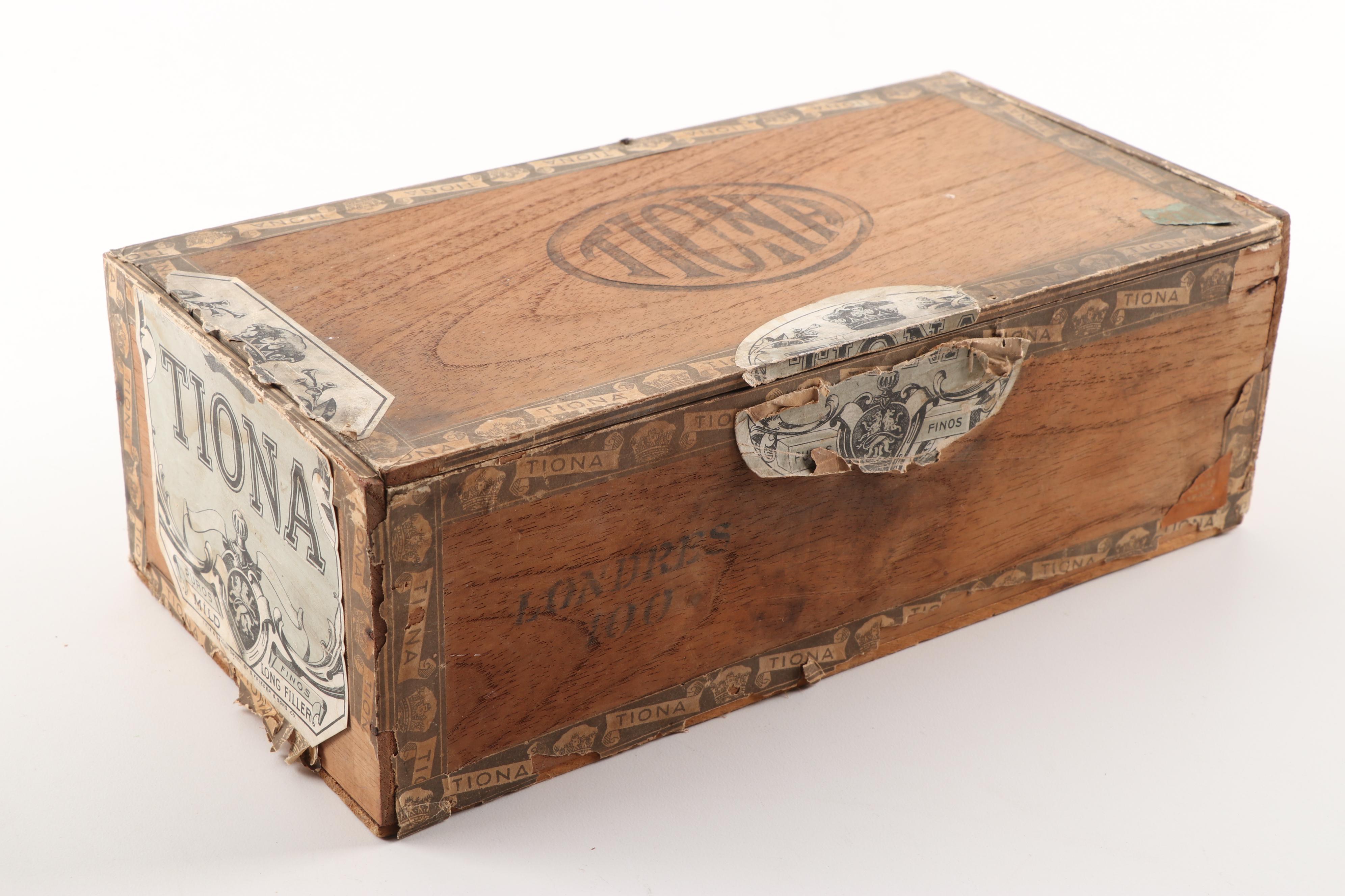 Wooden Cigar Boxes including Royal Jamaica and El Toro