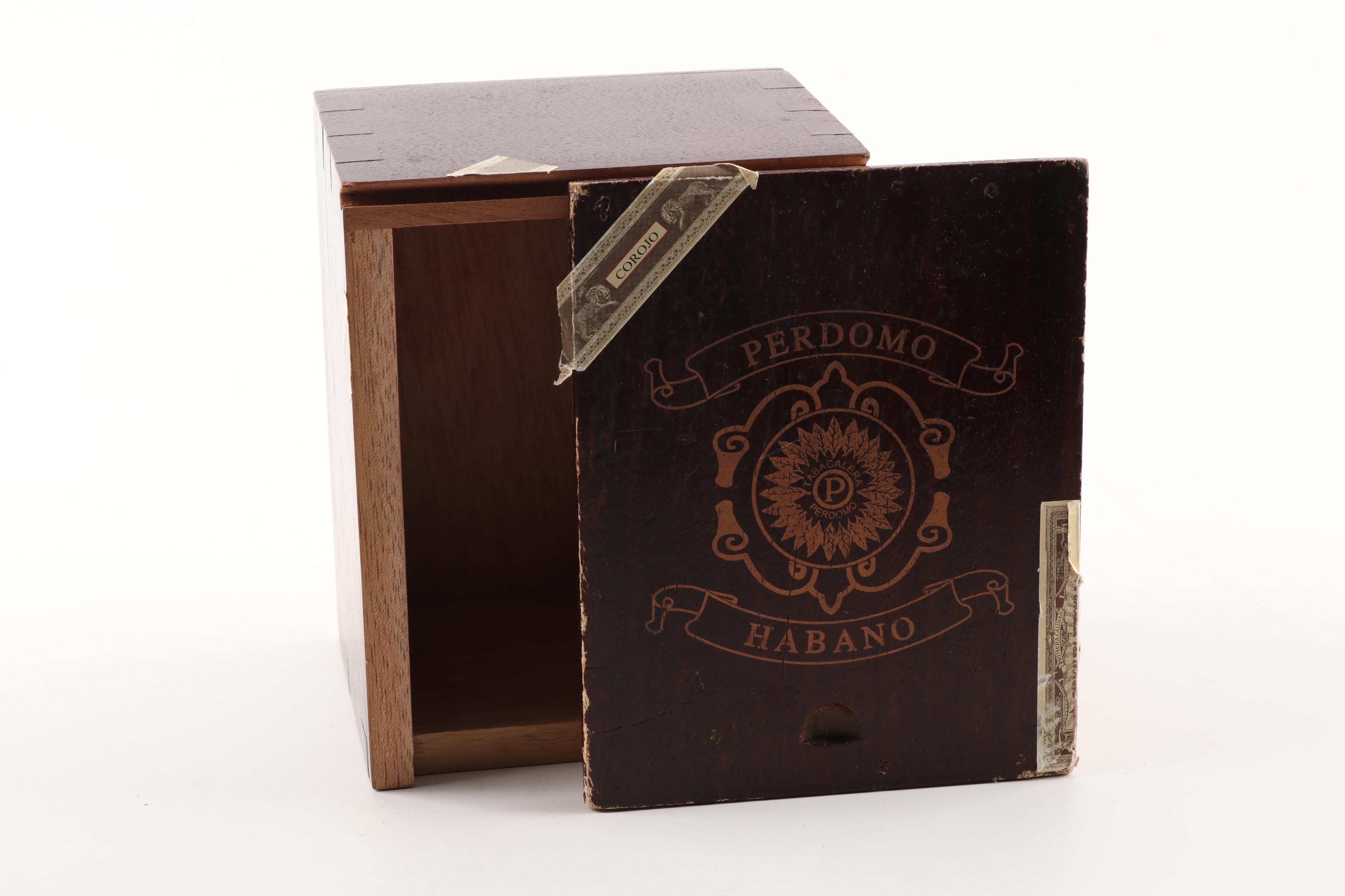 Wooden Cigar Boxes including Royal Jamaica and El Toro