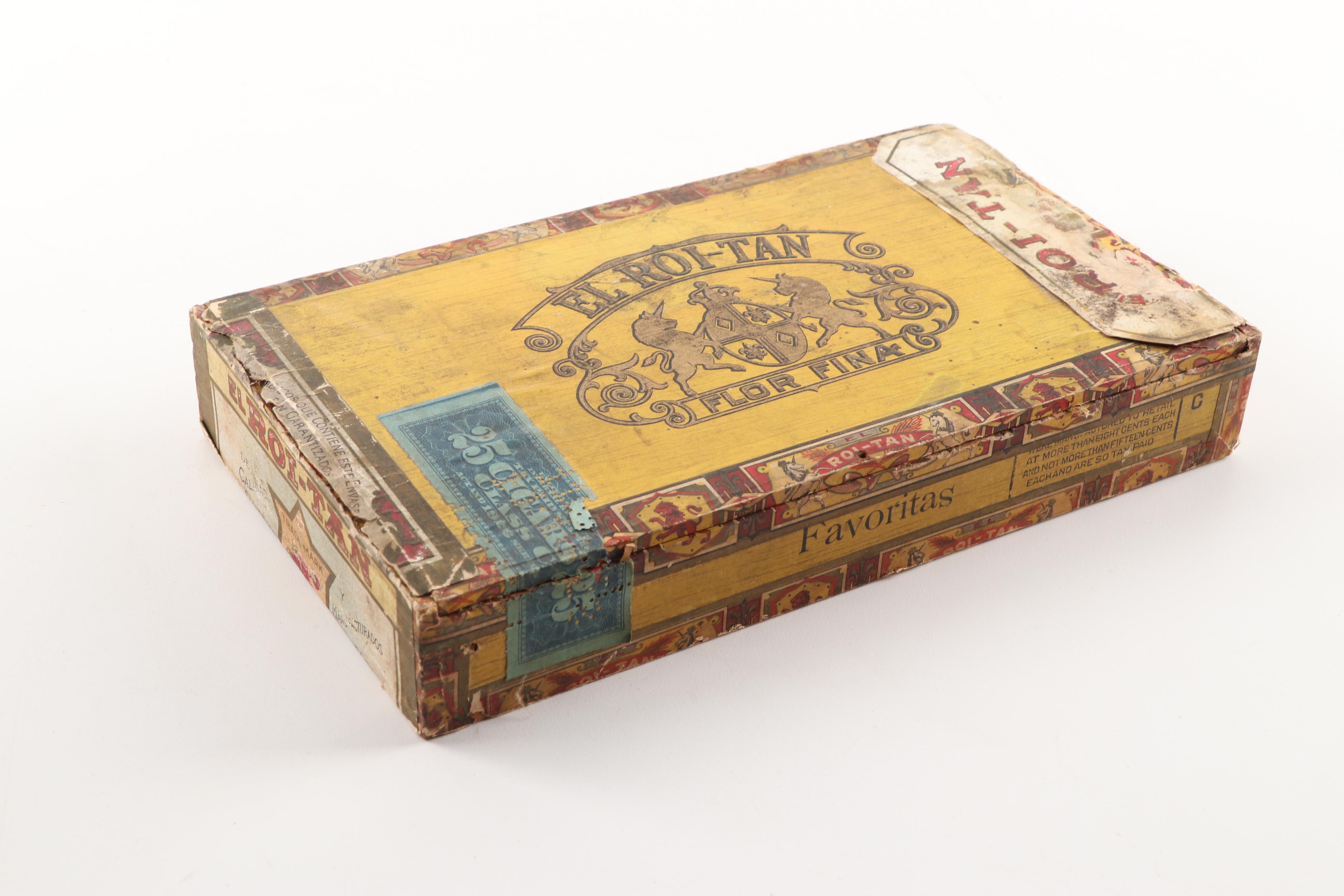 Wooden Cigar Boxes including Royal Jamaica and El Toro