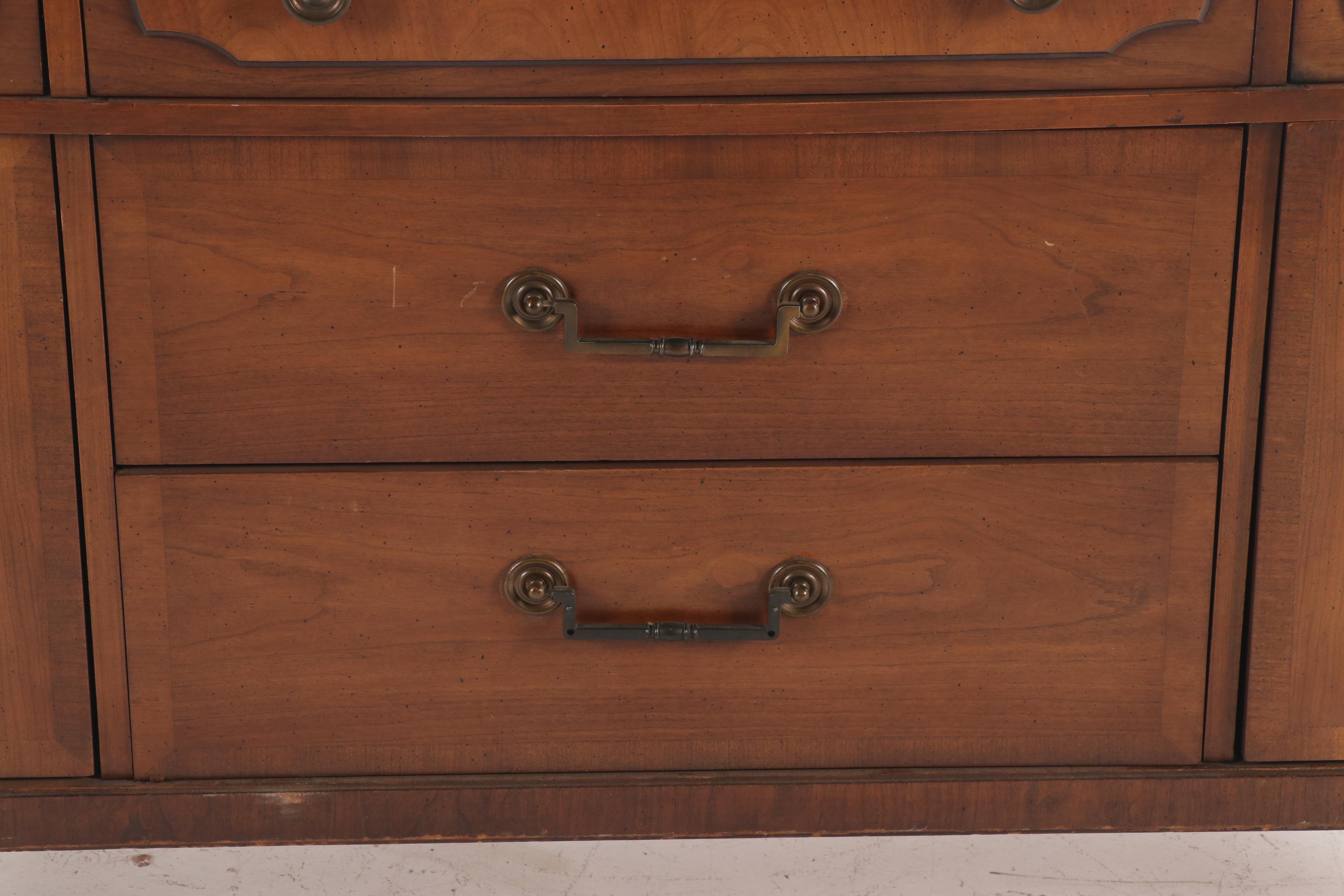 Federal Style Walnut Veneer Sideboard by Kroehler, Mid-20th Century