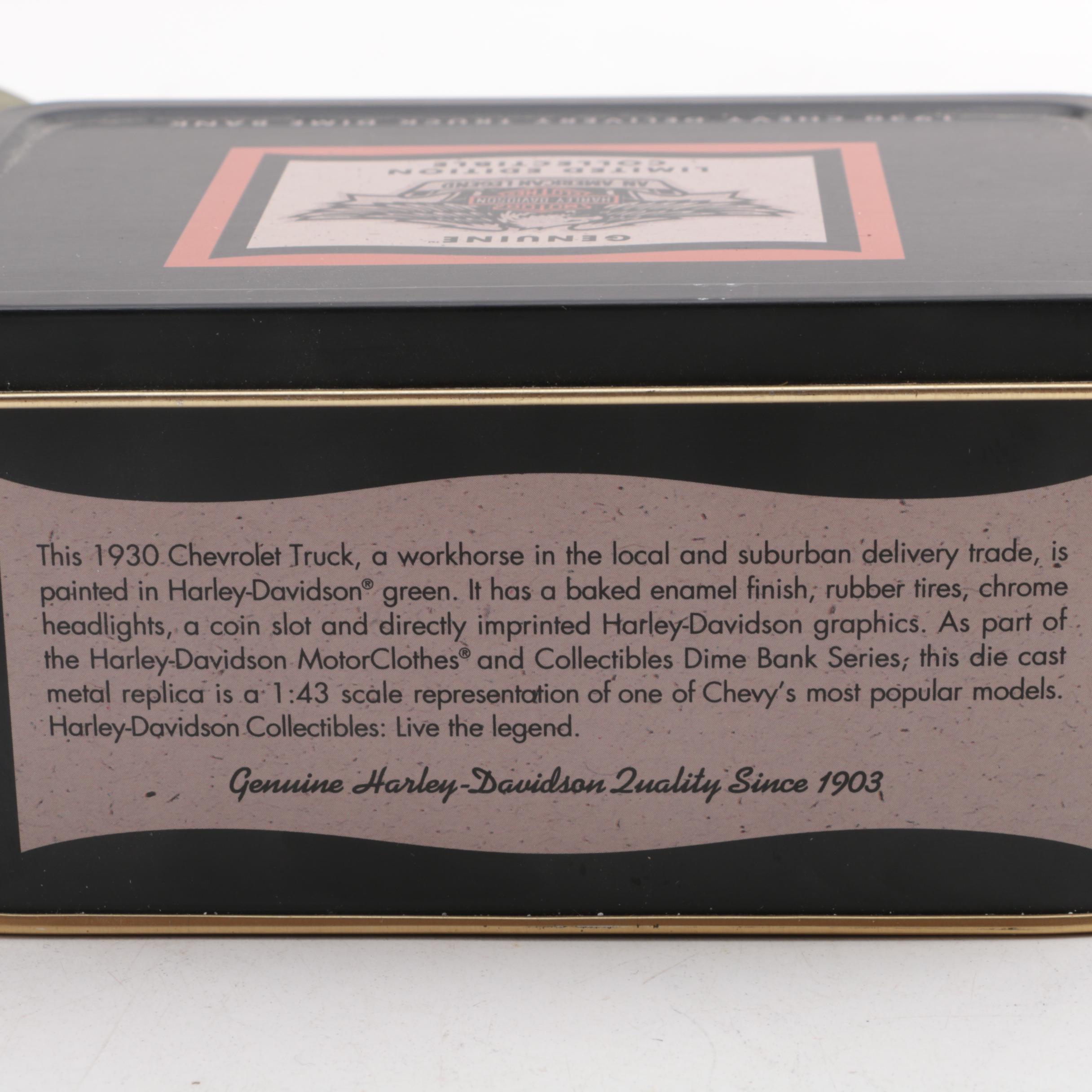 ERTL Die-Cast Truck Coin Banks for Harley-Davidson