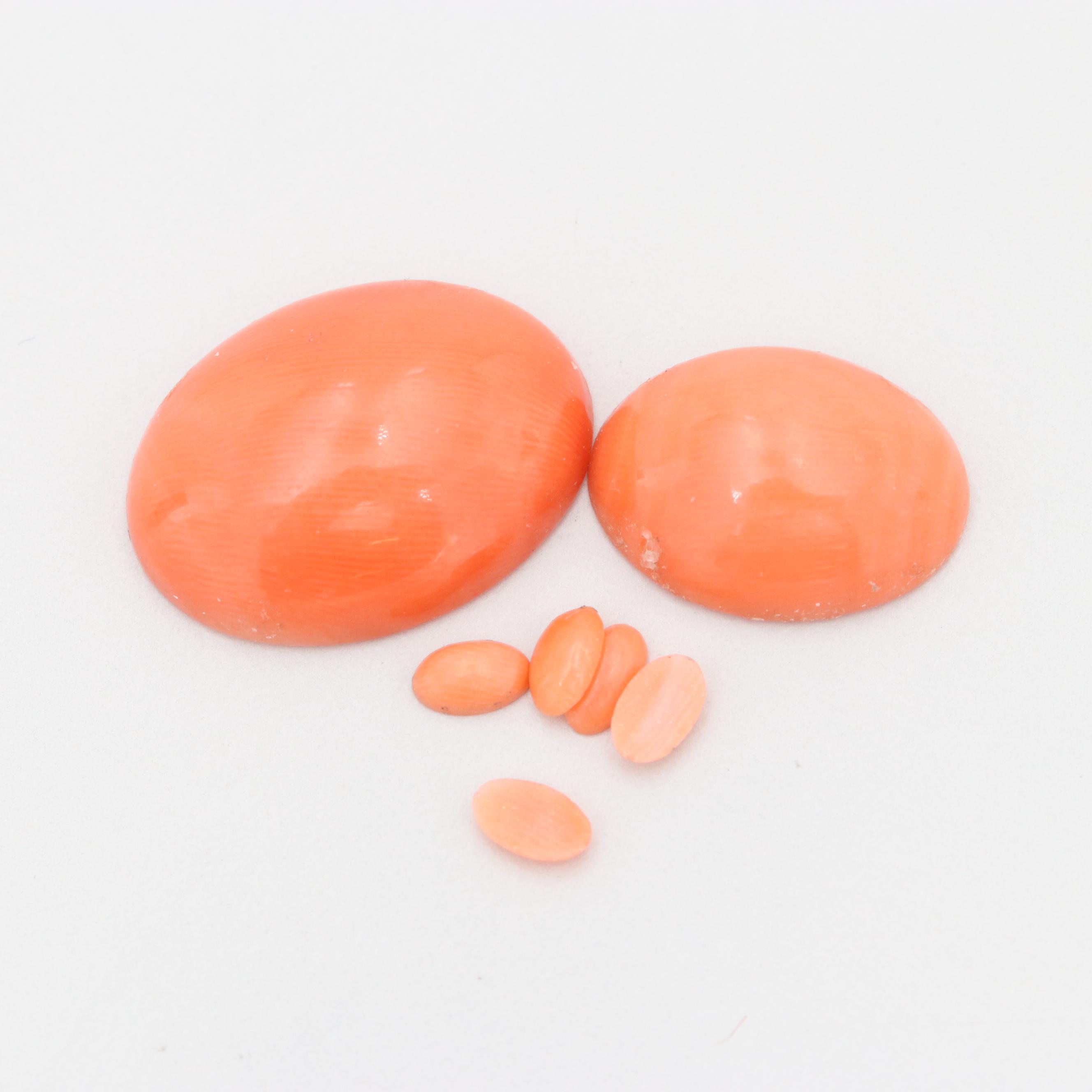 Loose 29.77 CTW Coral Assortment