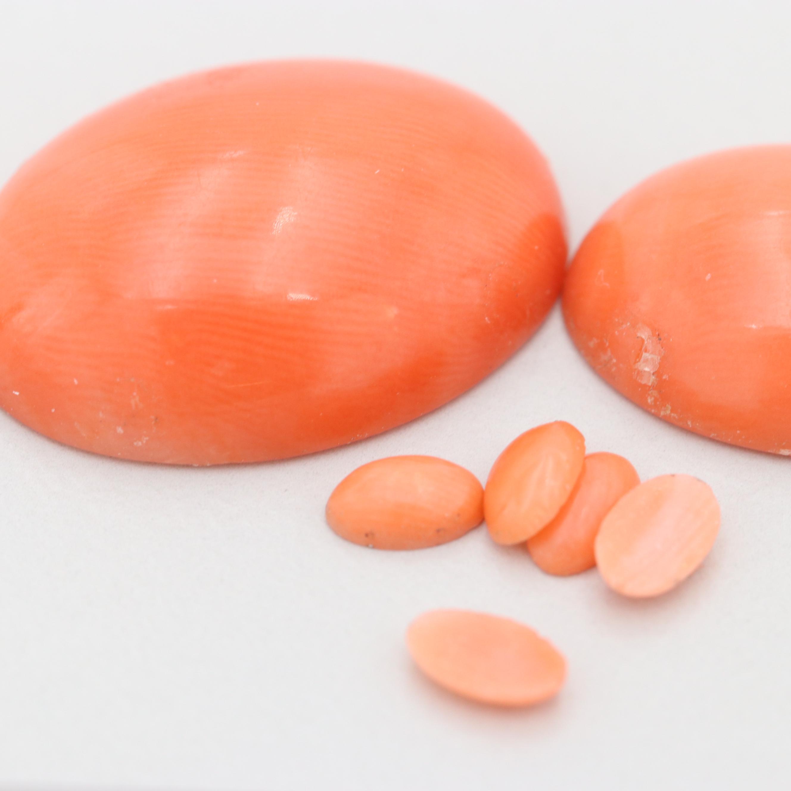 Loose 29.77 CTW Coral Assortment