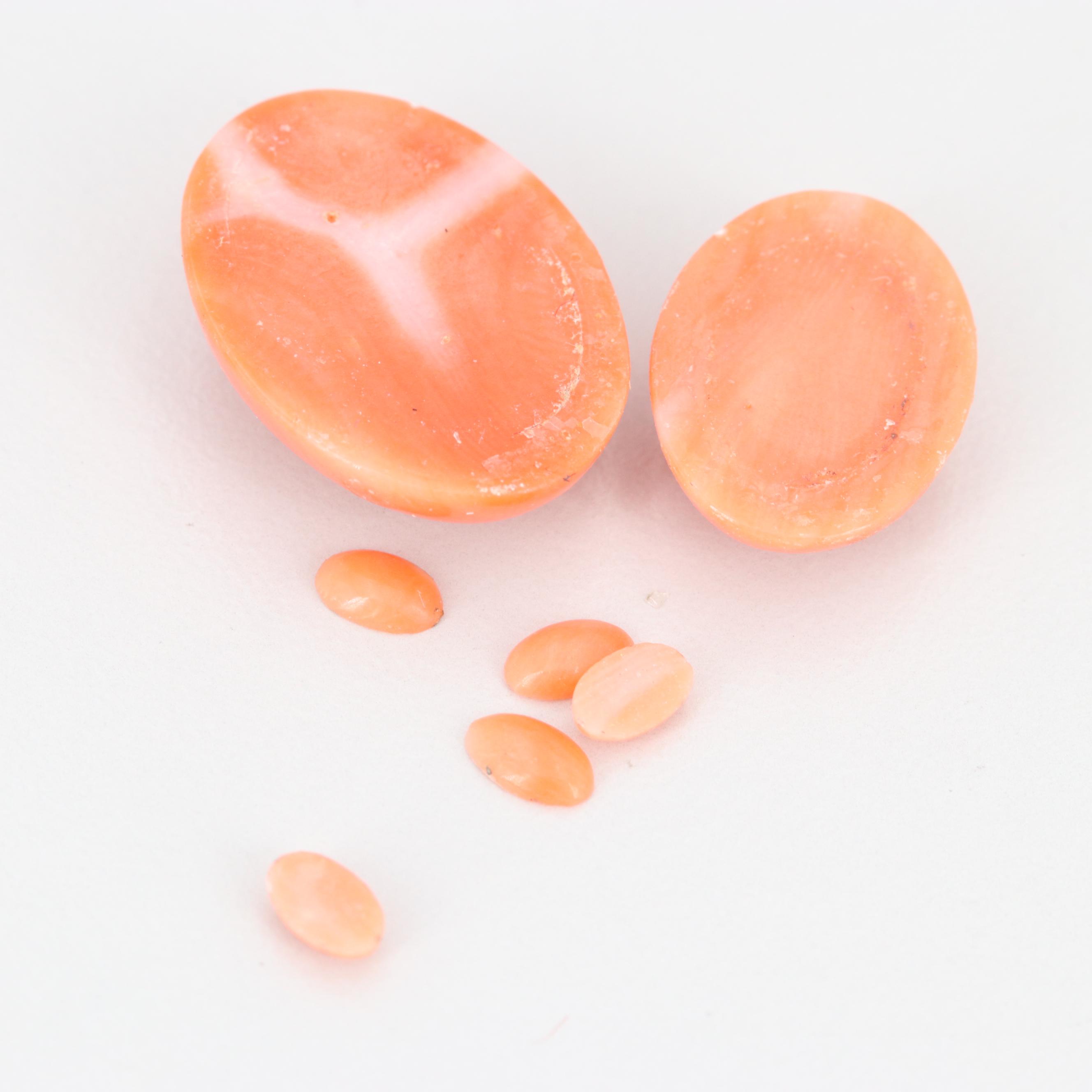 Loose 29.77 CTW Coral Assortment