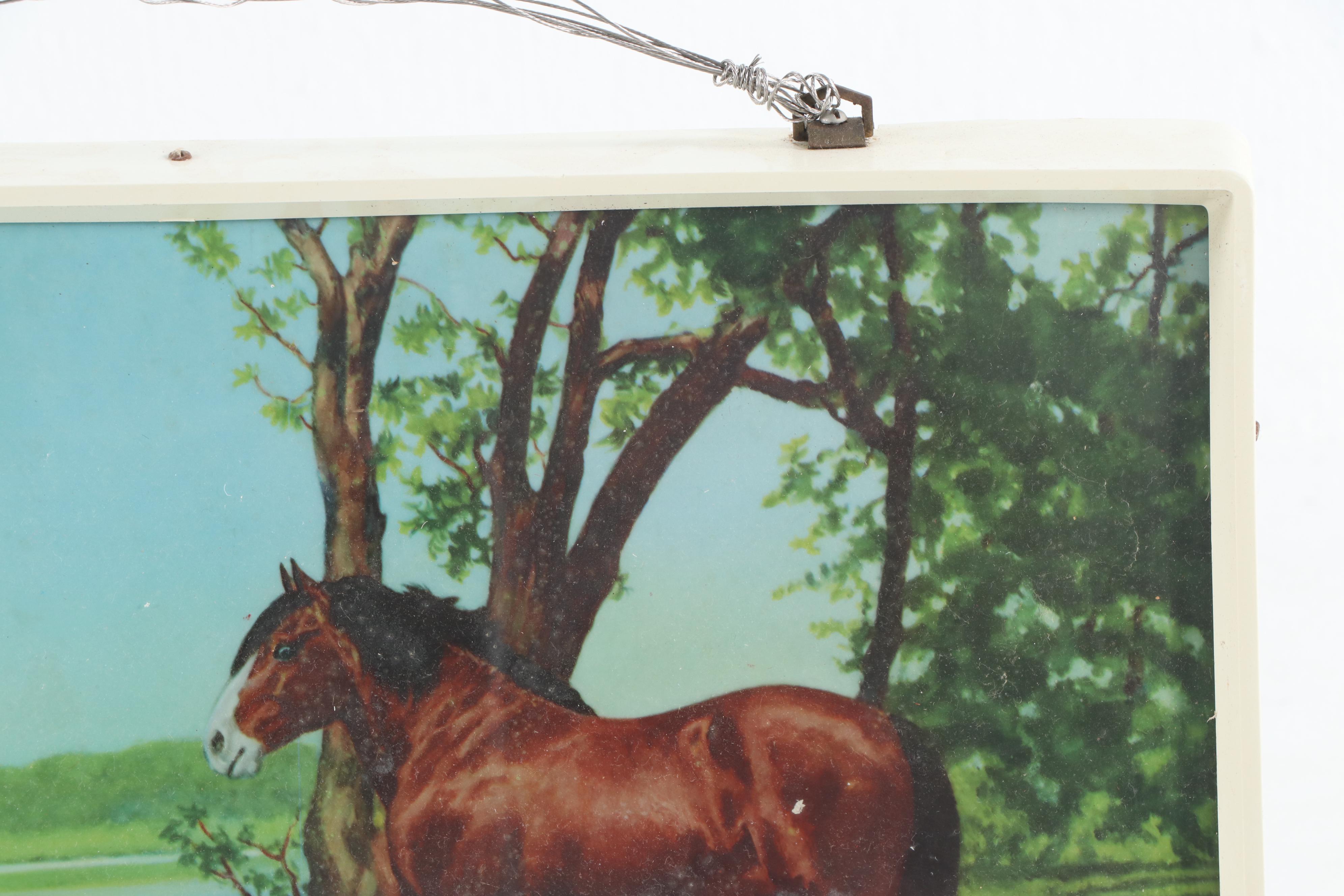 Anheuser-Busch "Budweiser" Clydesdale Illuminated Advertising Signs