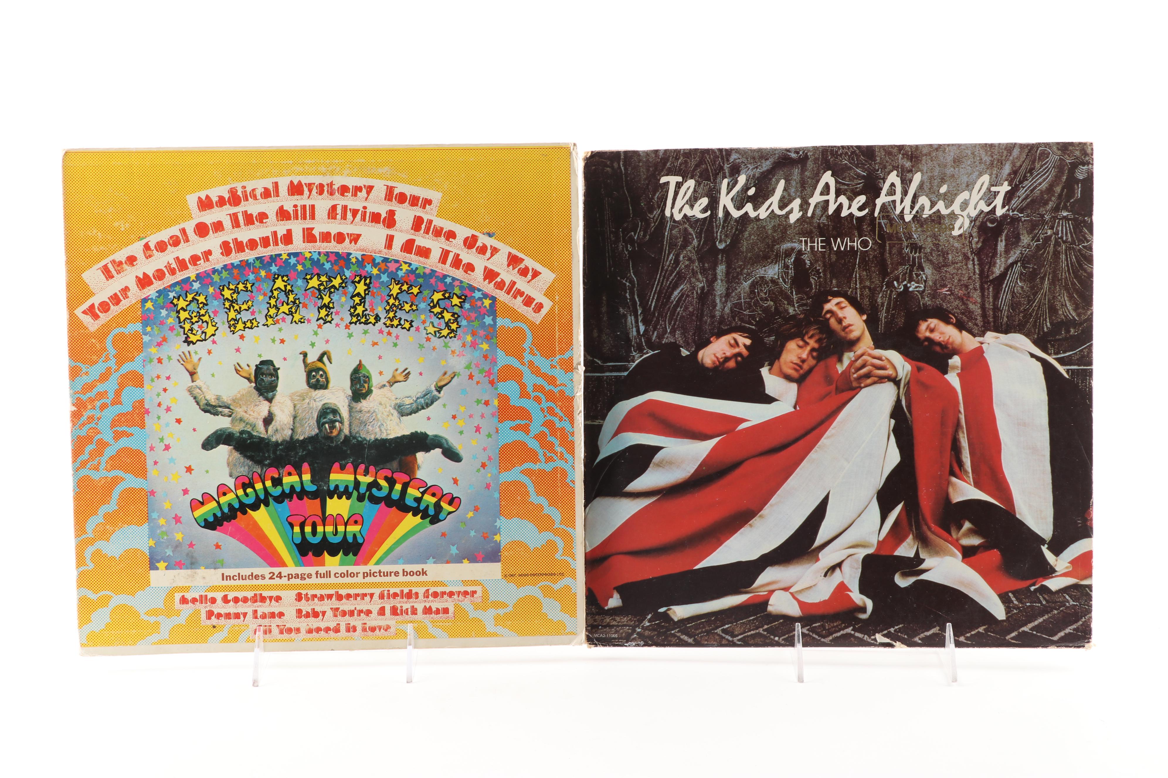 Rock LPs including The Beatles, Jethro Tull, and The Who