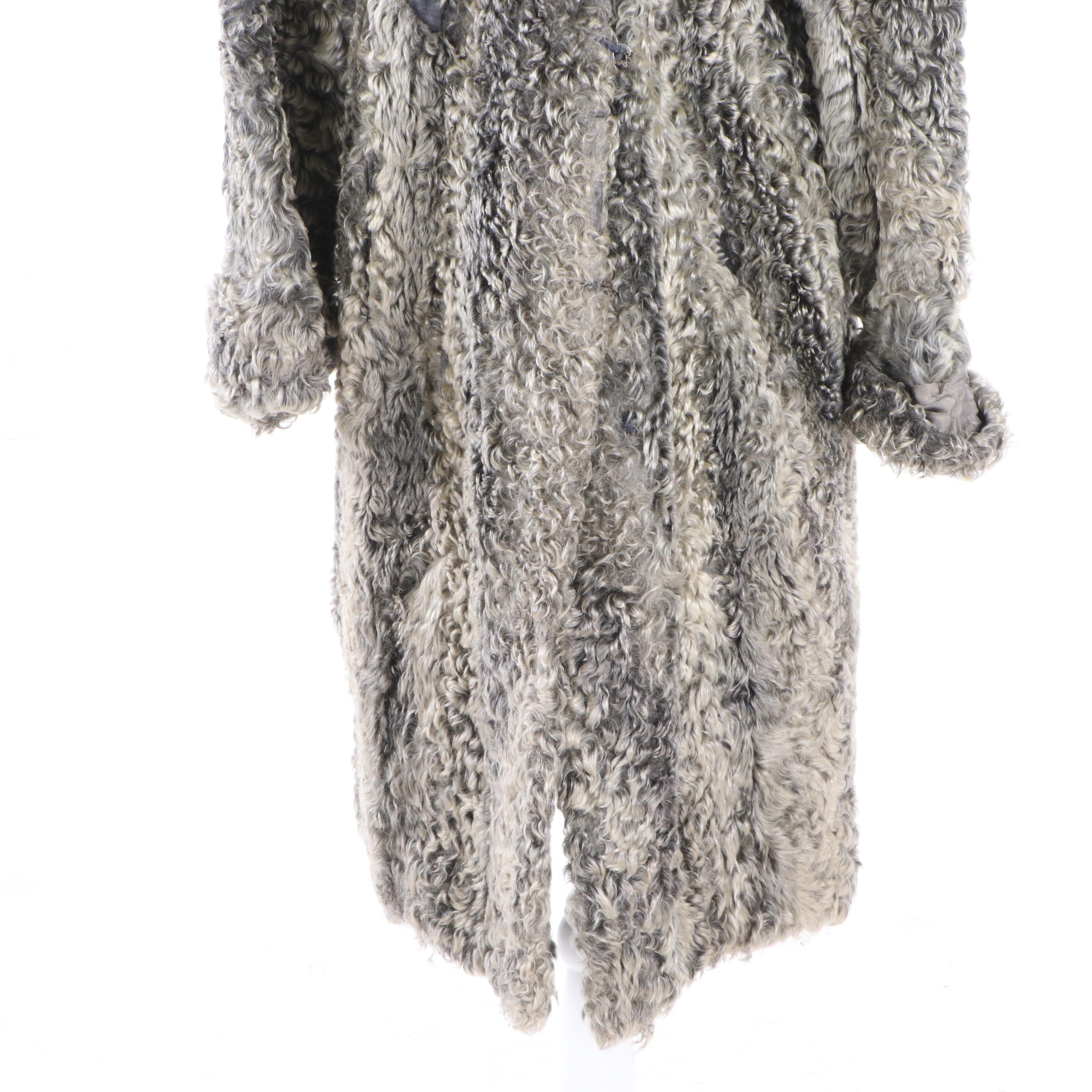 Women's Furs by Freedman Grey Persian Lamb Fur Coat, Vintage