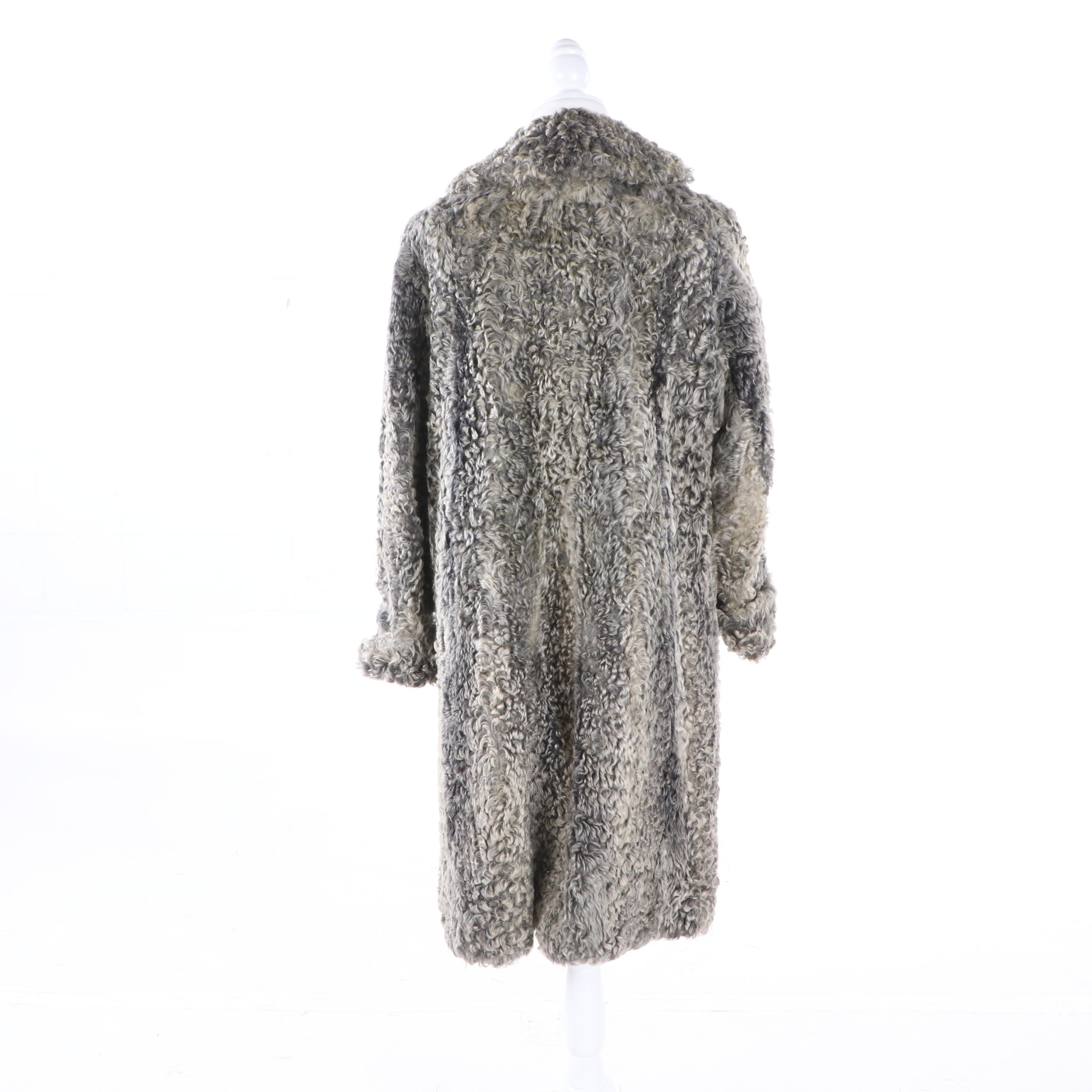 Women's Furs by Freedman Grey Persian Lamb Fur Coat, Vintage